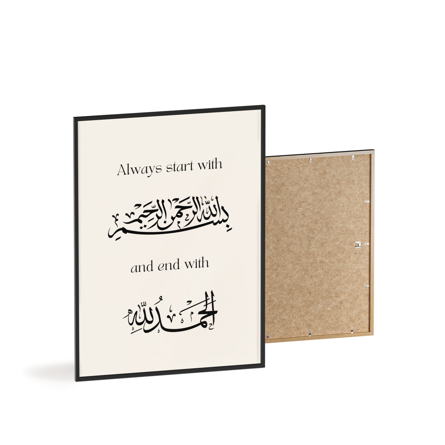 Poster with Wooden Frame