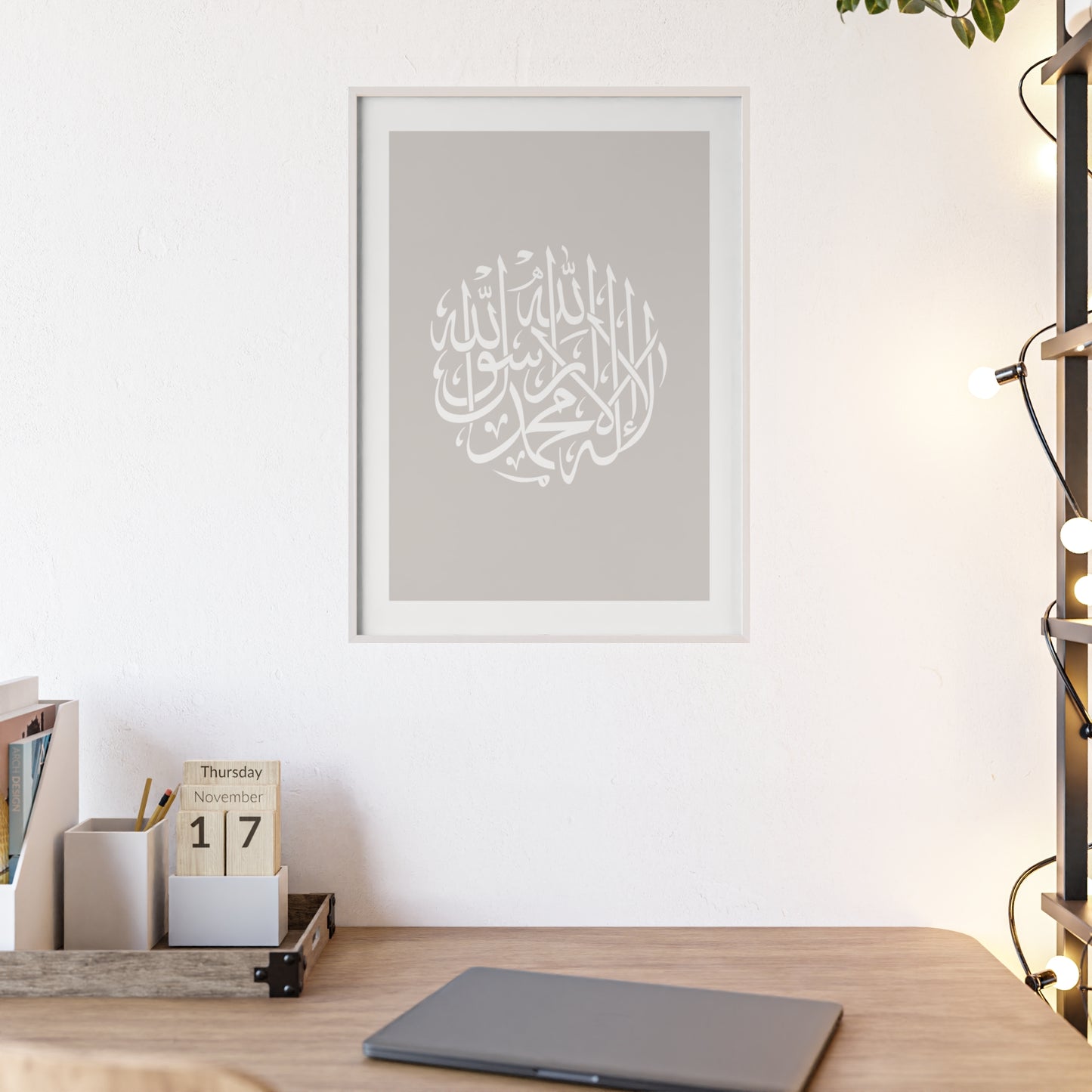 Poster with Wooden Frame