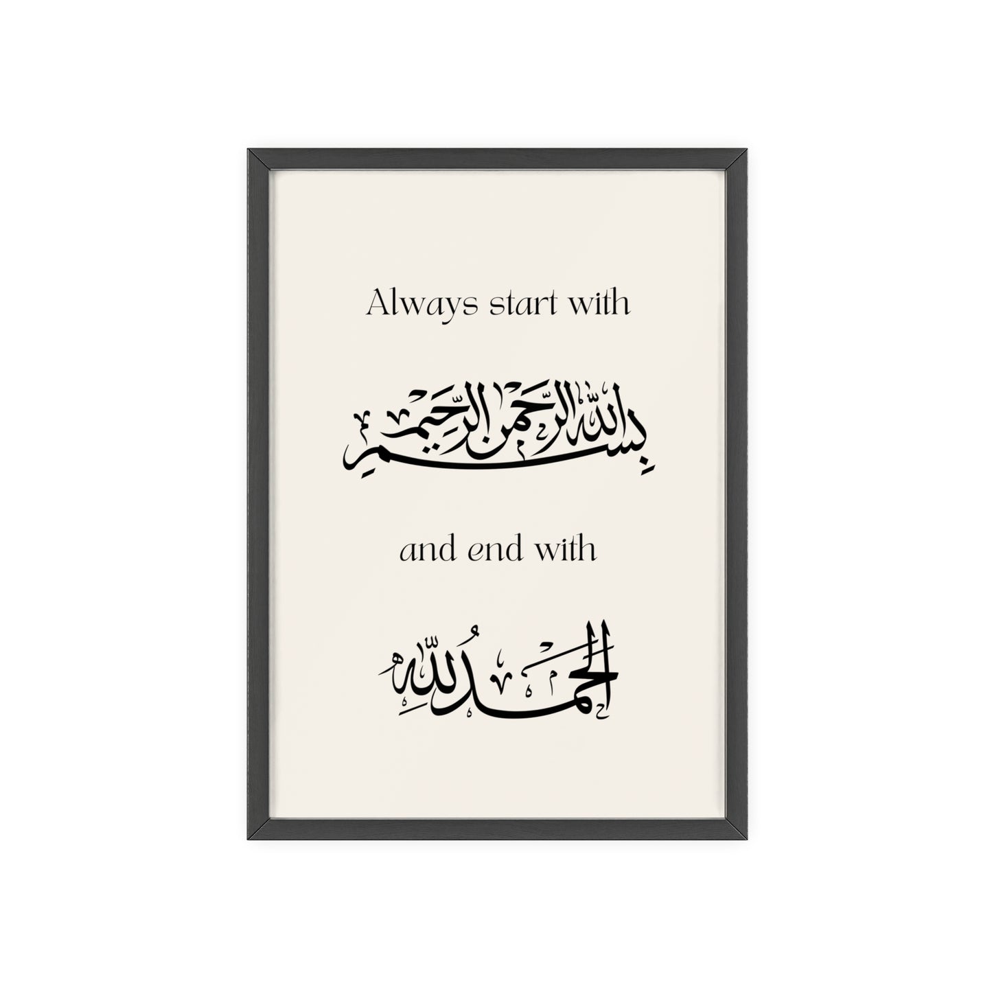 Poster with Wooden Frame