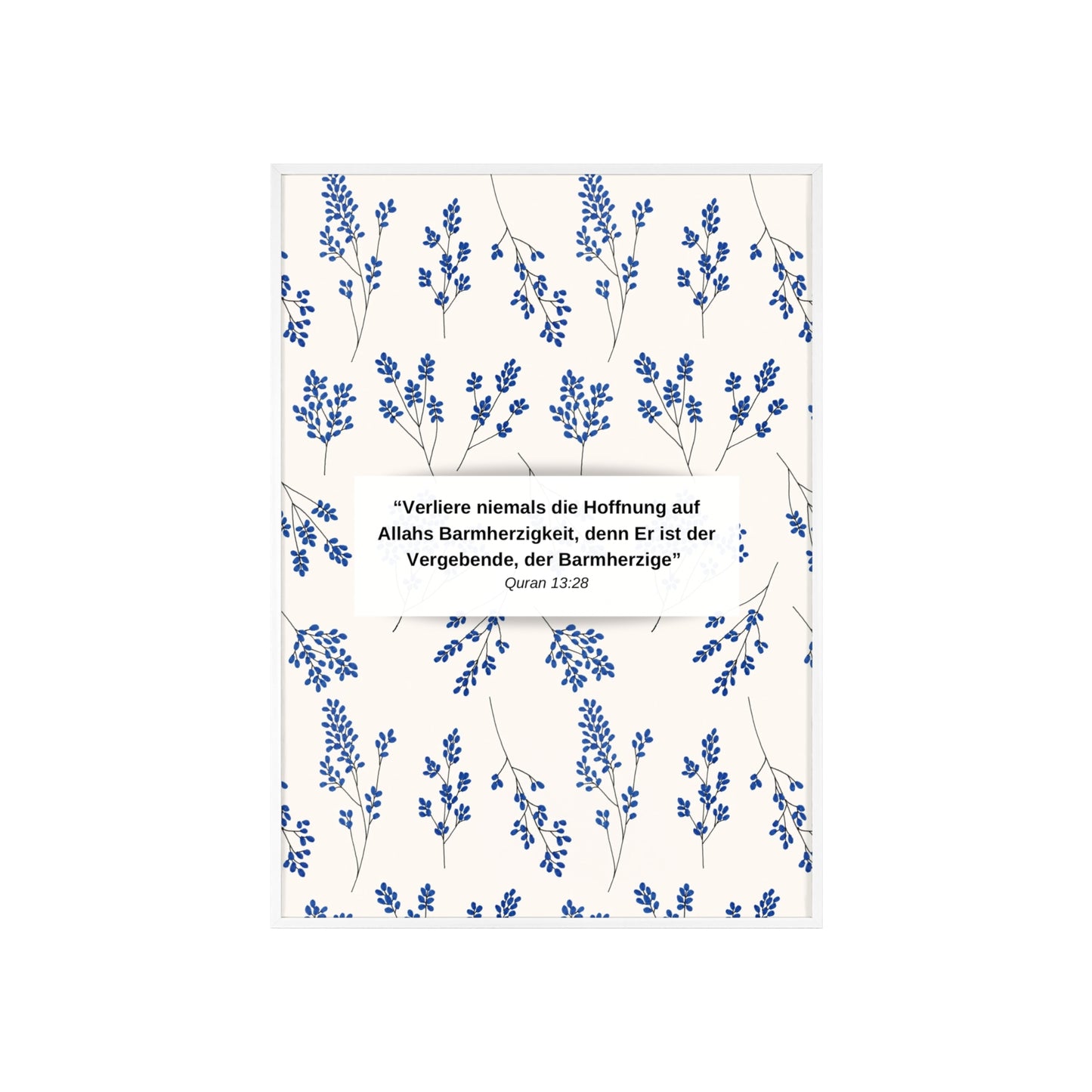 Quote Poster with Wooden Frame