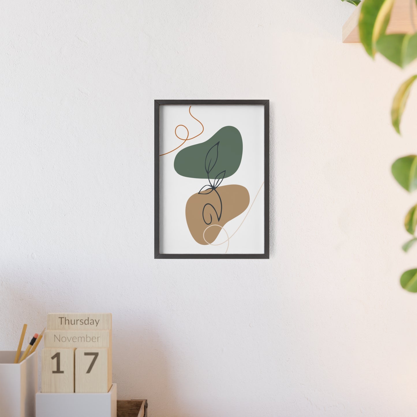 Poster with Wooden Frame
