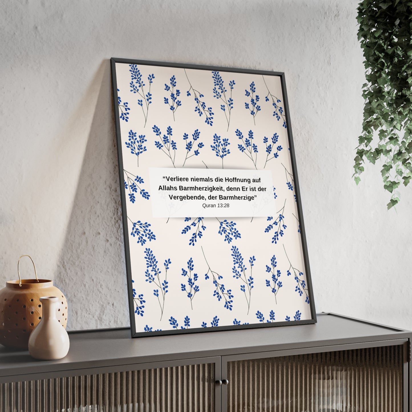 Quote Poster with Wooden Frame