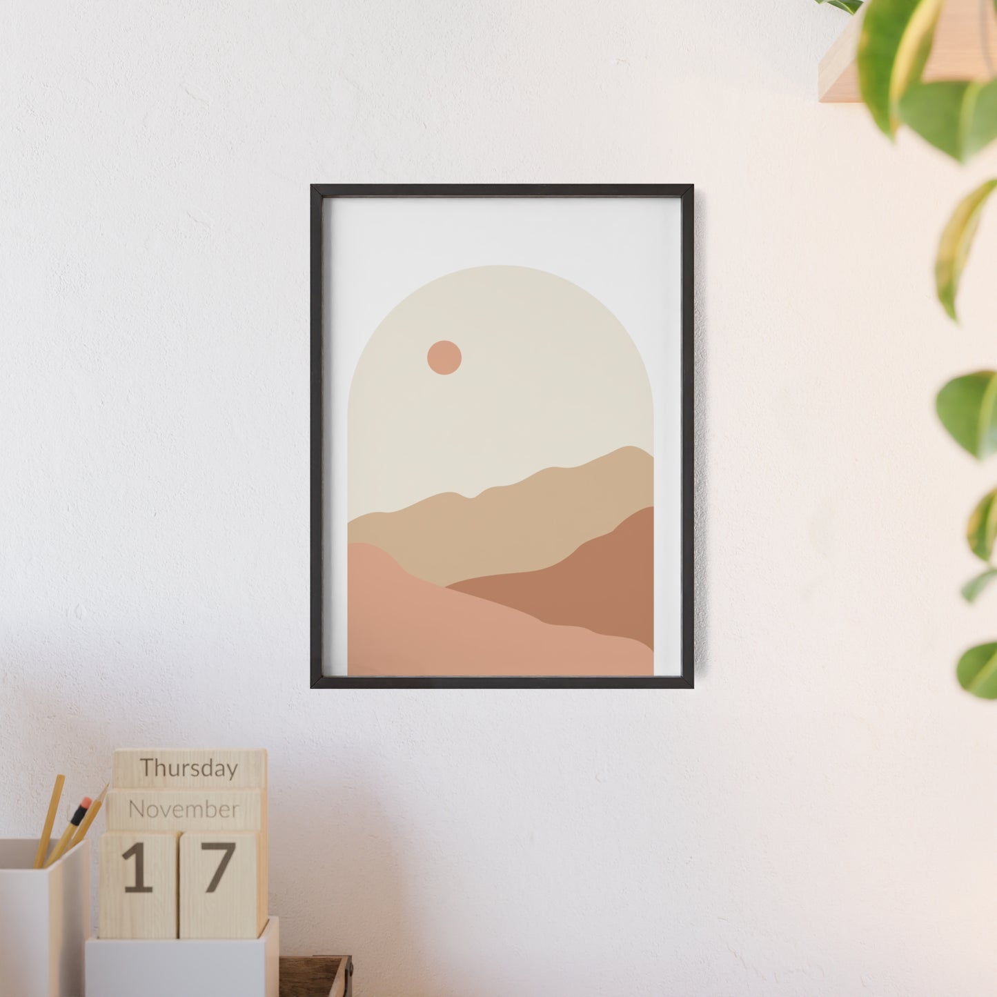 Poster with Wooden Frame