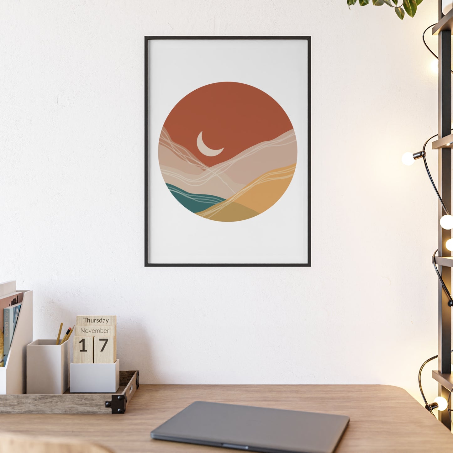 Poster with Wooden Frame