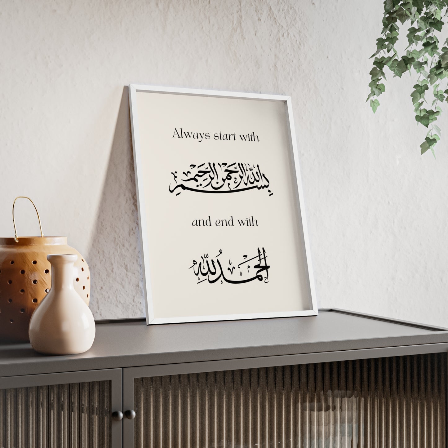 Poster with Wooden Frame