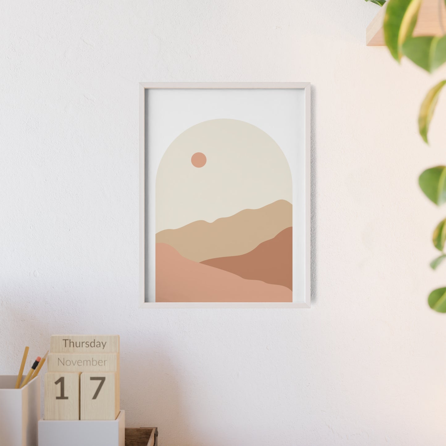 Poster with Wooden Frame