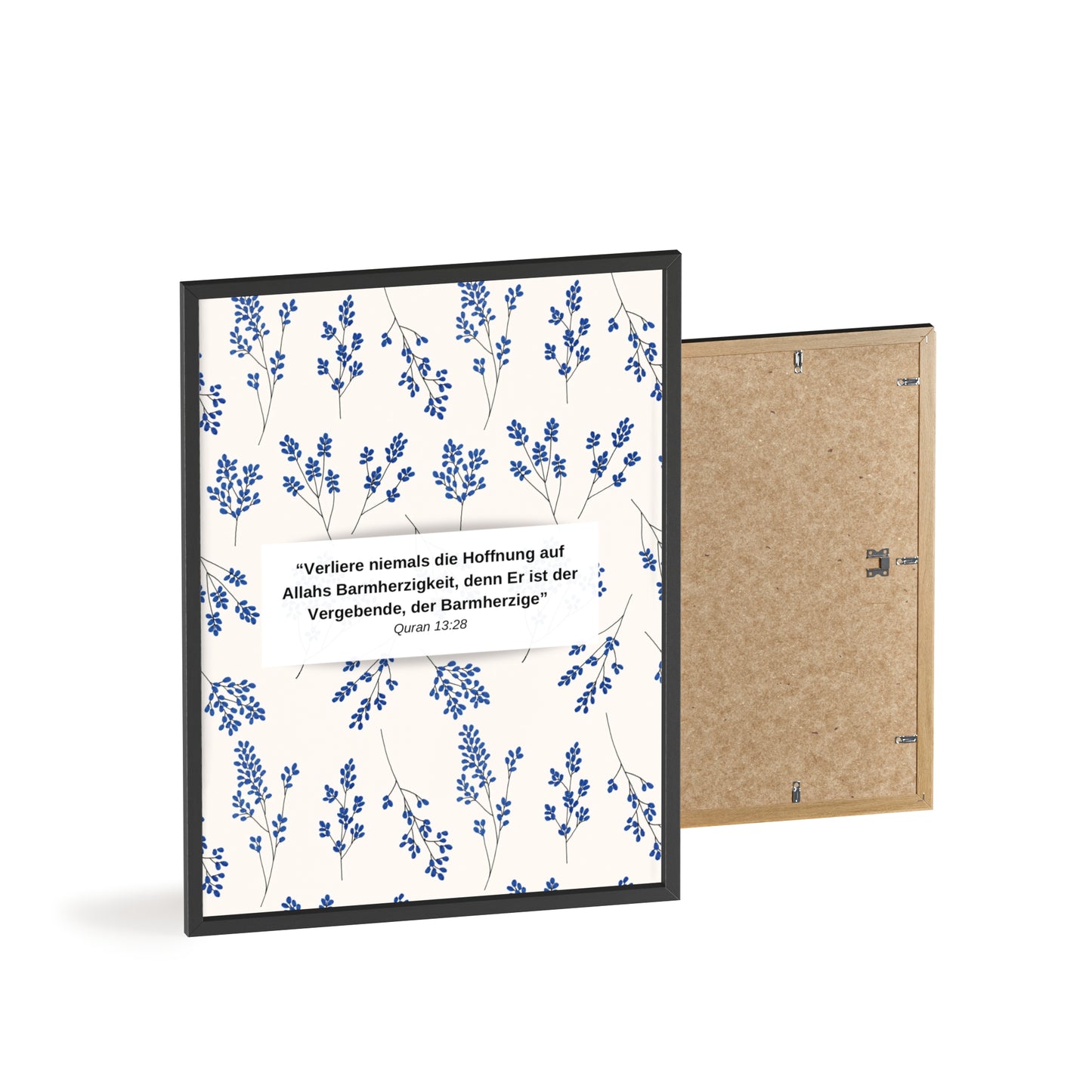 Quote Poster with Wooden Frame