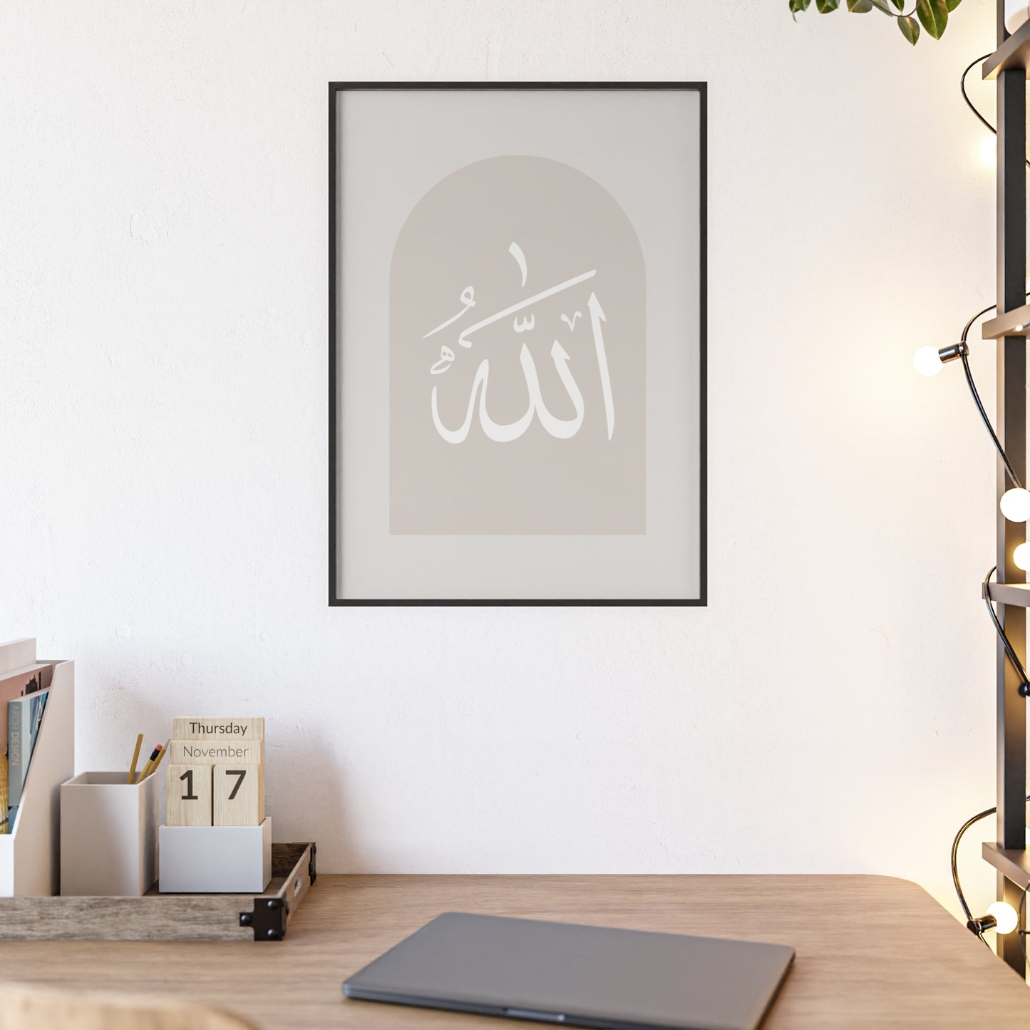Poster with Wooden Frame