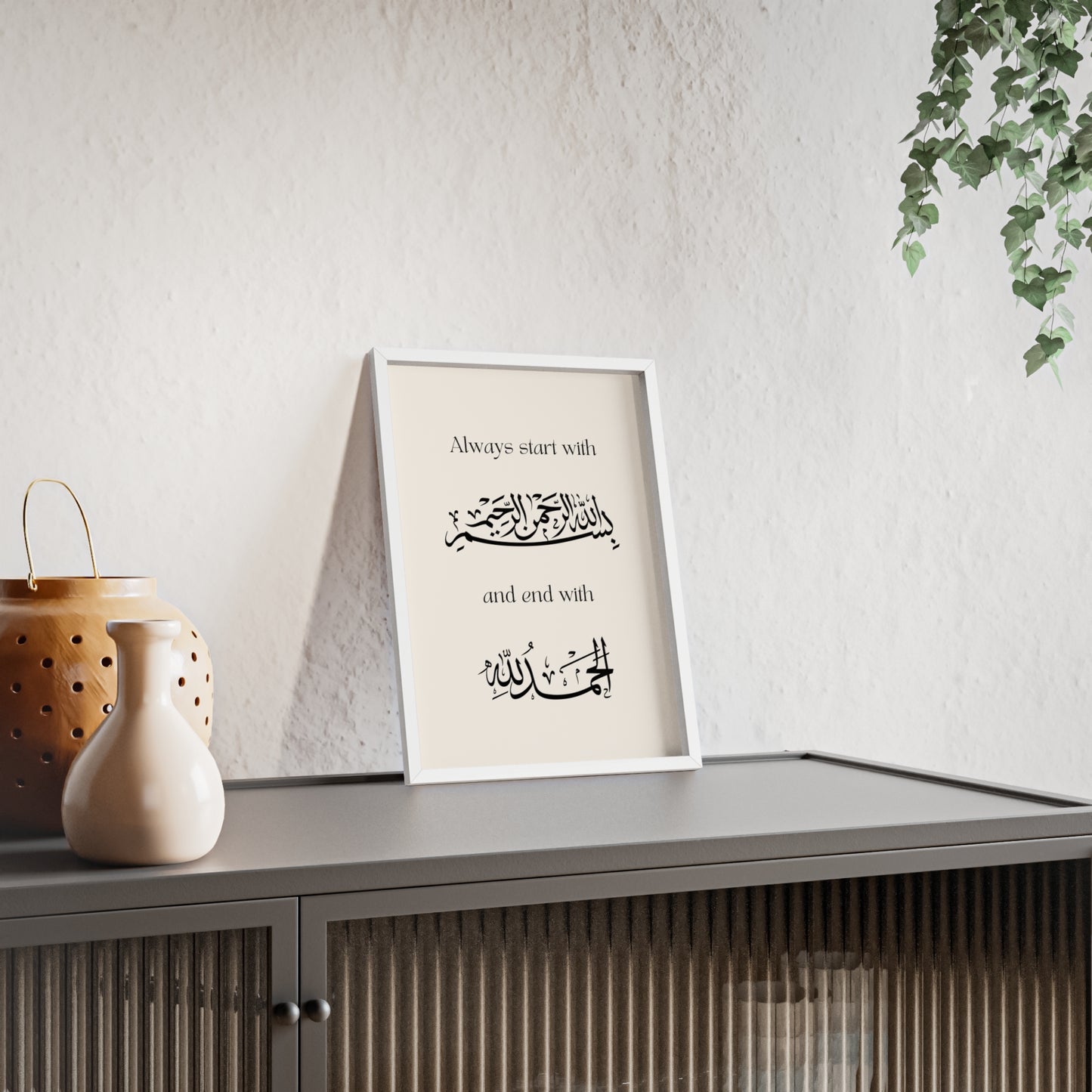 Poster with Wooden Frame