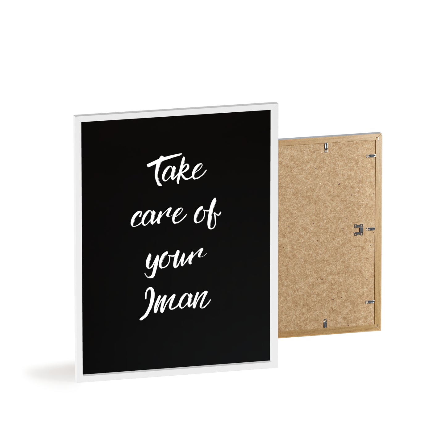 "Take care of your Iman" Poster
