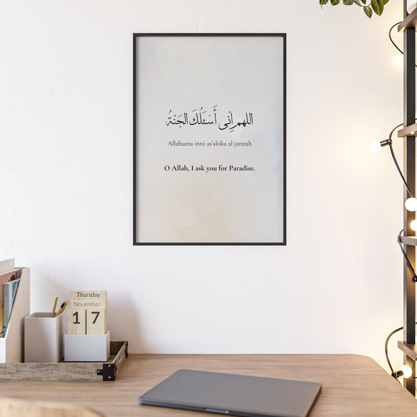 Poster with Wooden Frame