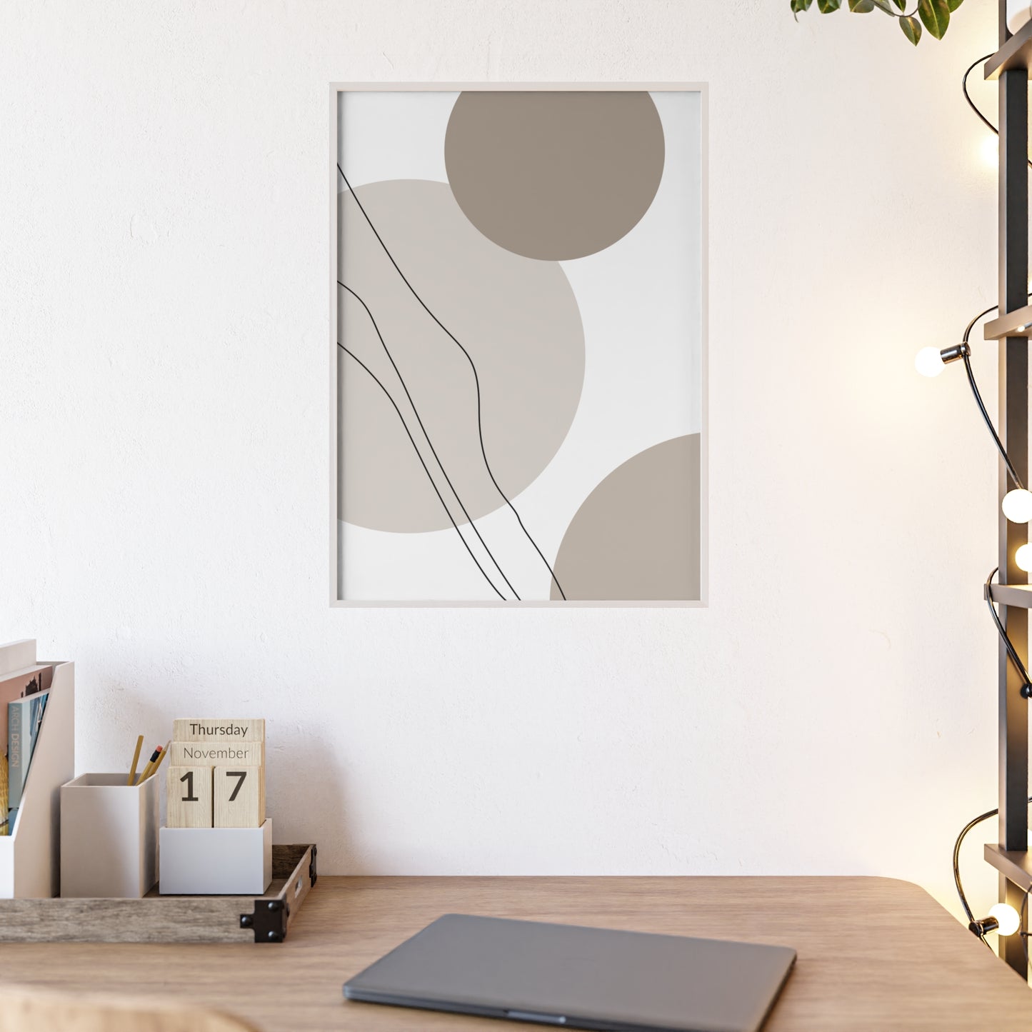 Poster with Wooden Frame