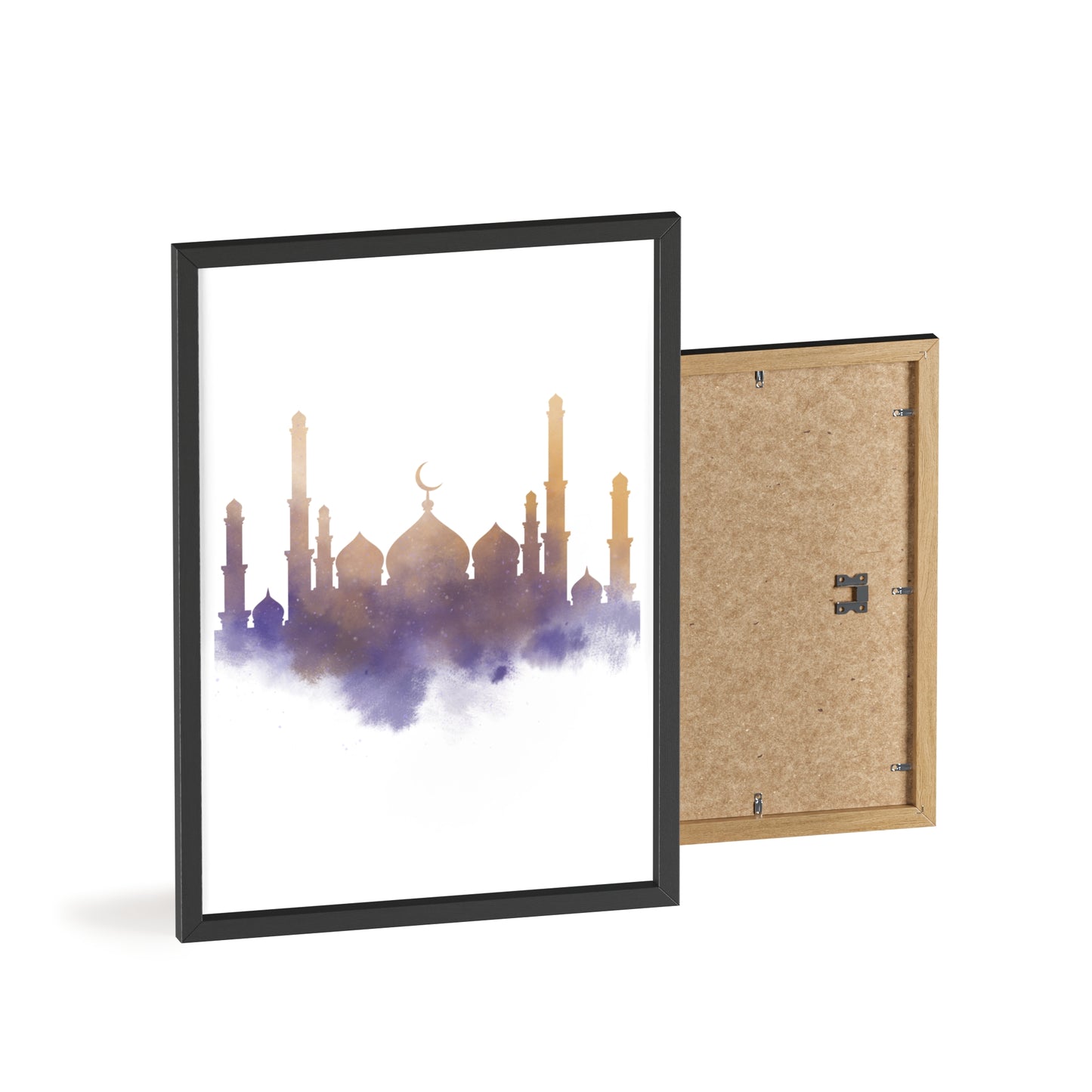 Mosque Poster with Wooden Frame