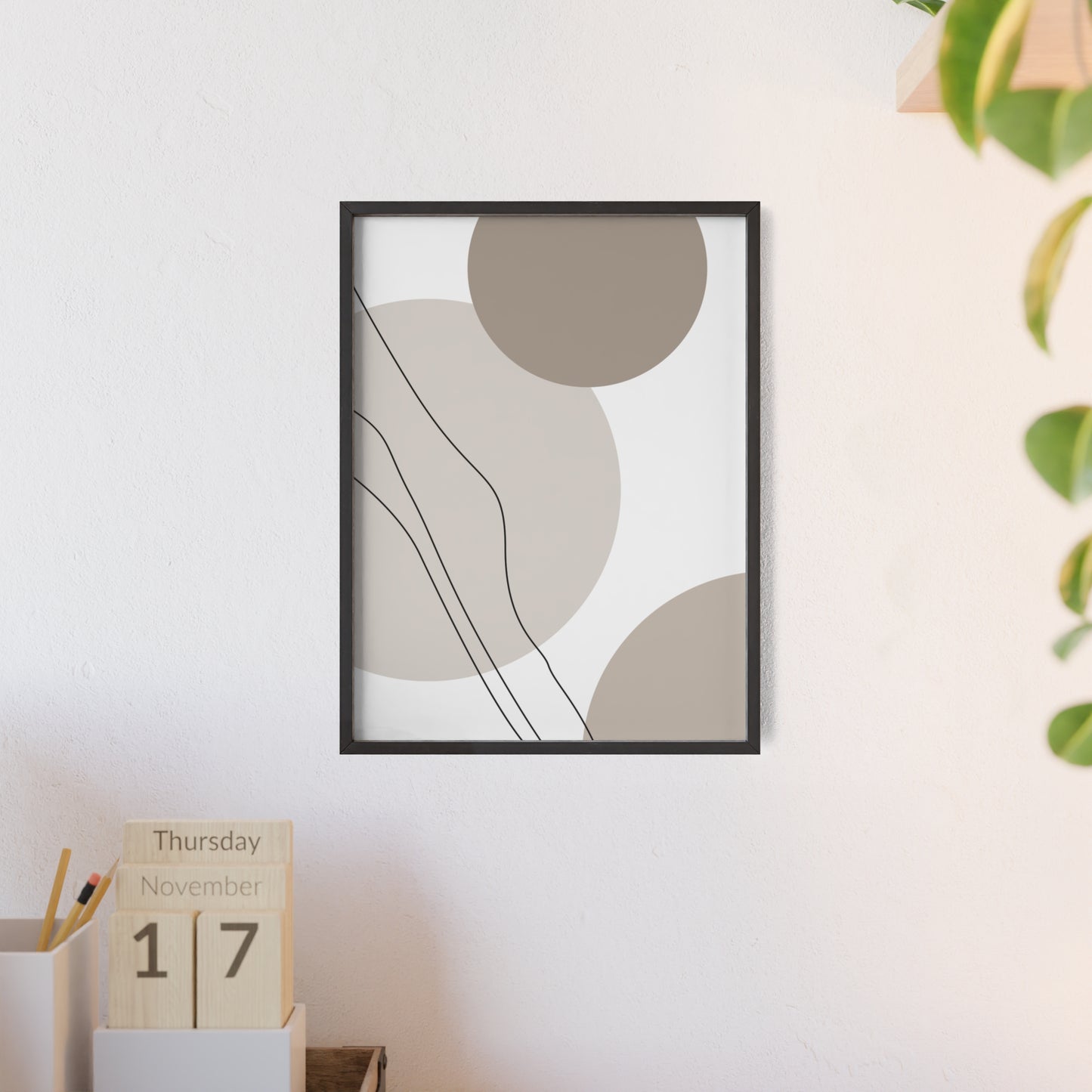Poster with Wooden Frame