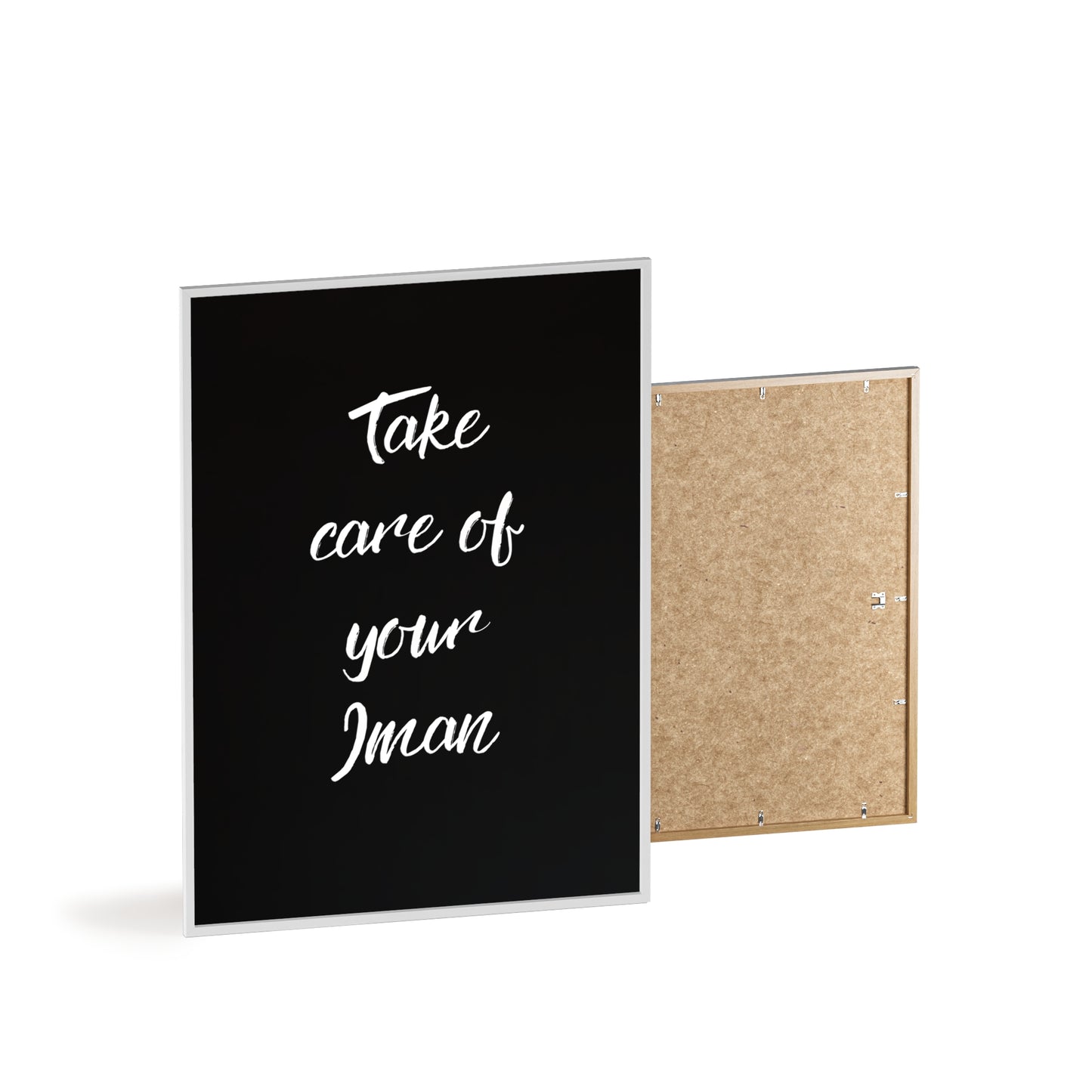 "Take care of your Iman" Poster