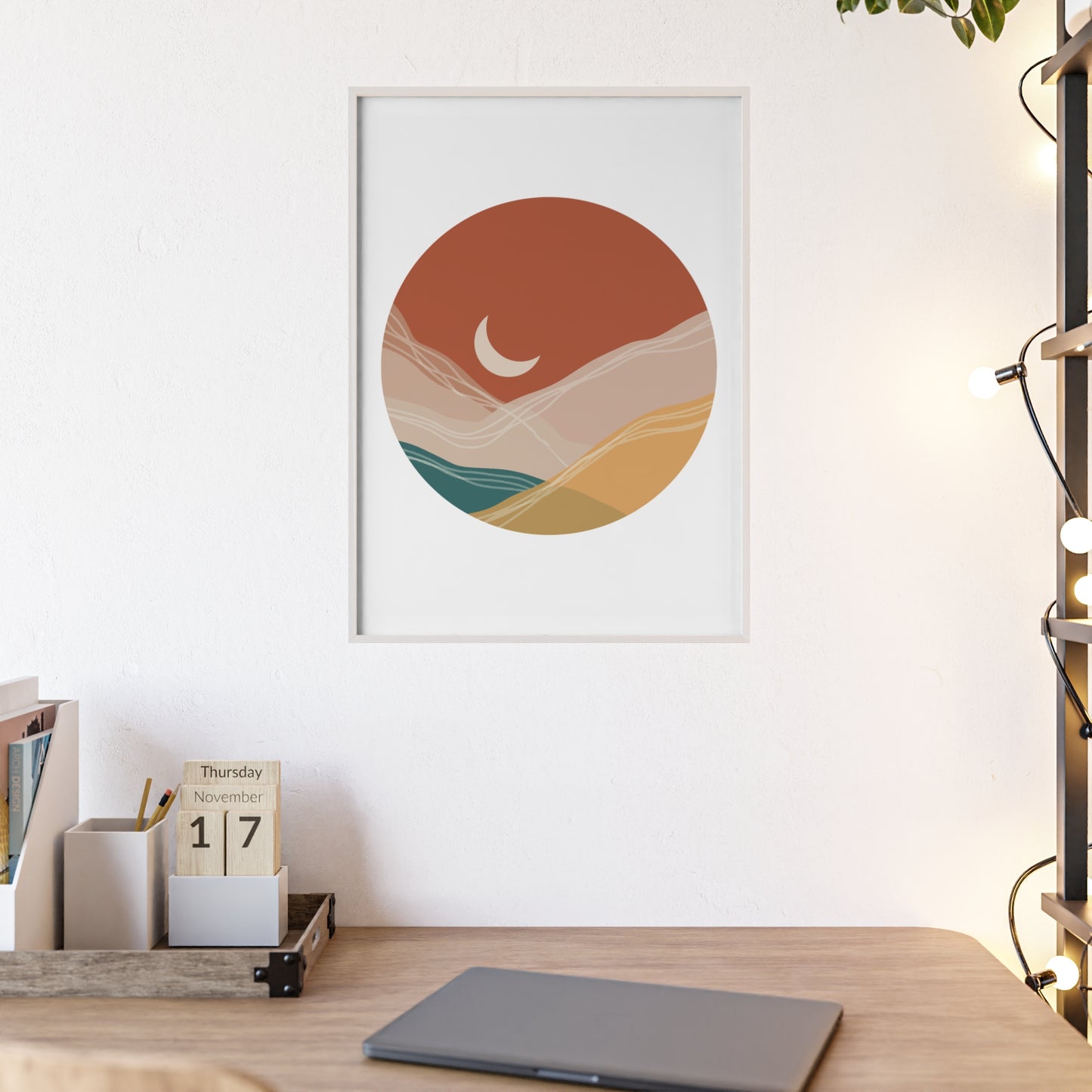 Poster with Wooden Frame