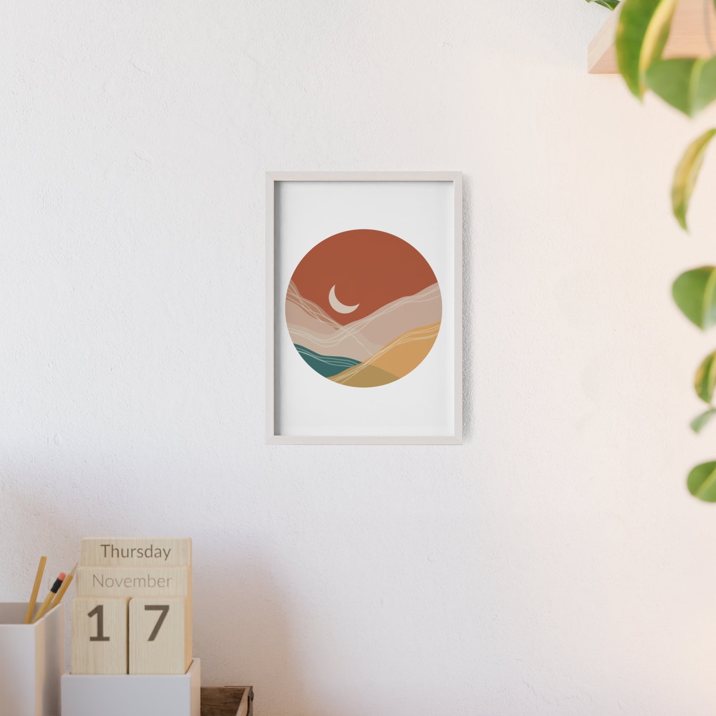 Poster with Wooden Frame