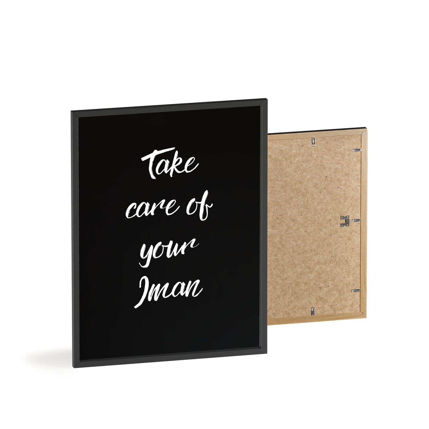 "Take care of your Iman" Poster