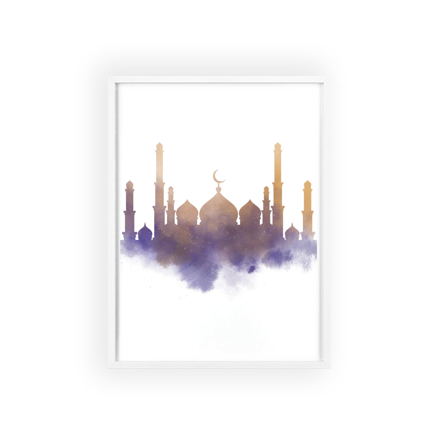 Mosque Poster with Wooden Frame
