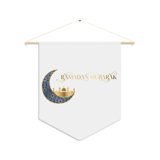 Ramadan Mubarak Pennant - Elegant Wall Hanging