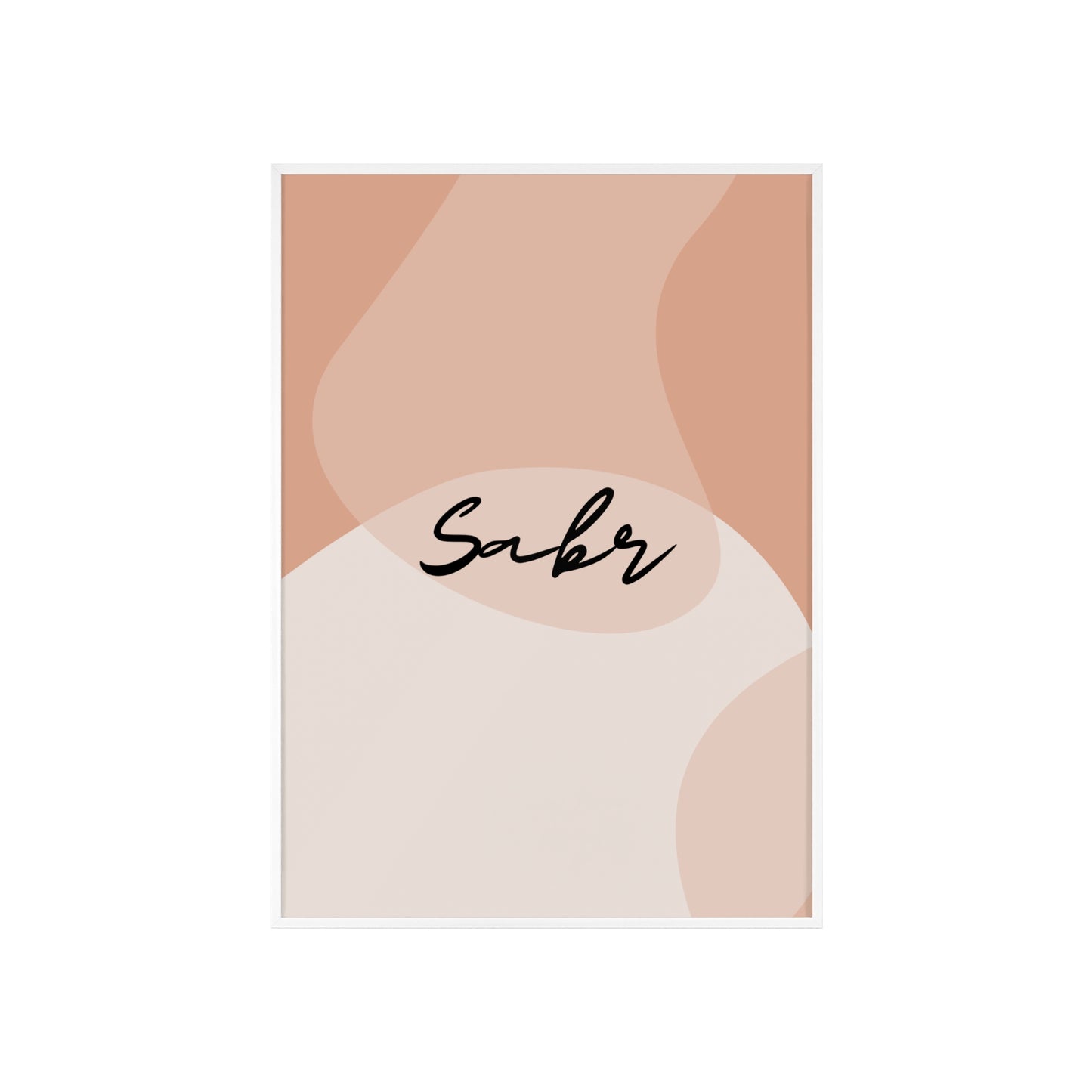„Sabr“ Posters with Wooden Frame