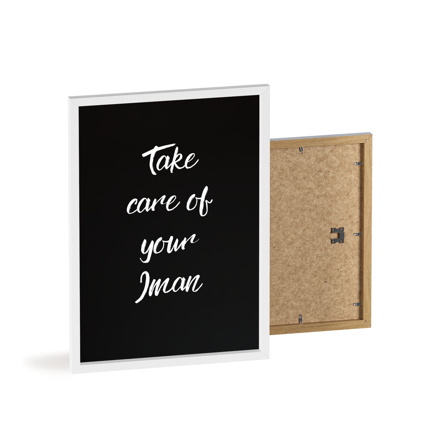 "Take care of your Iman" Poster