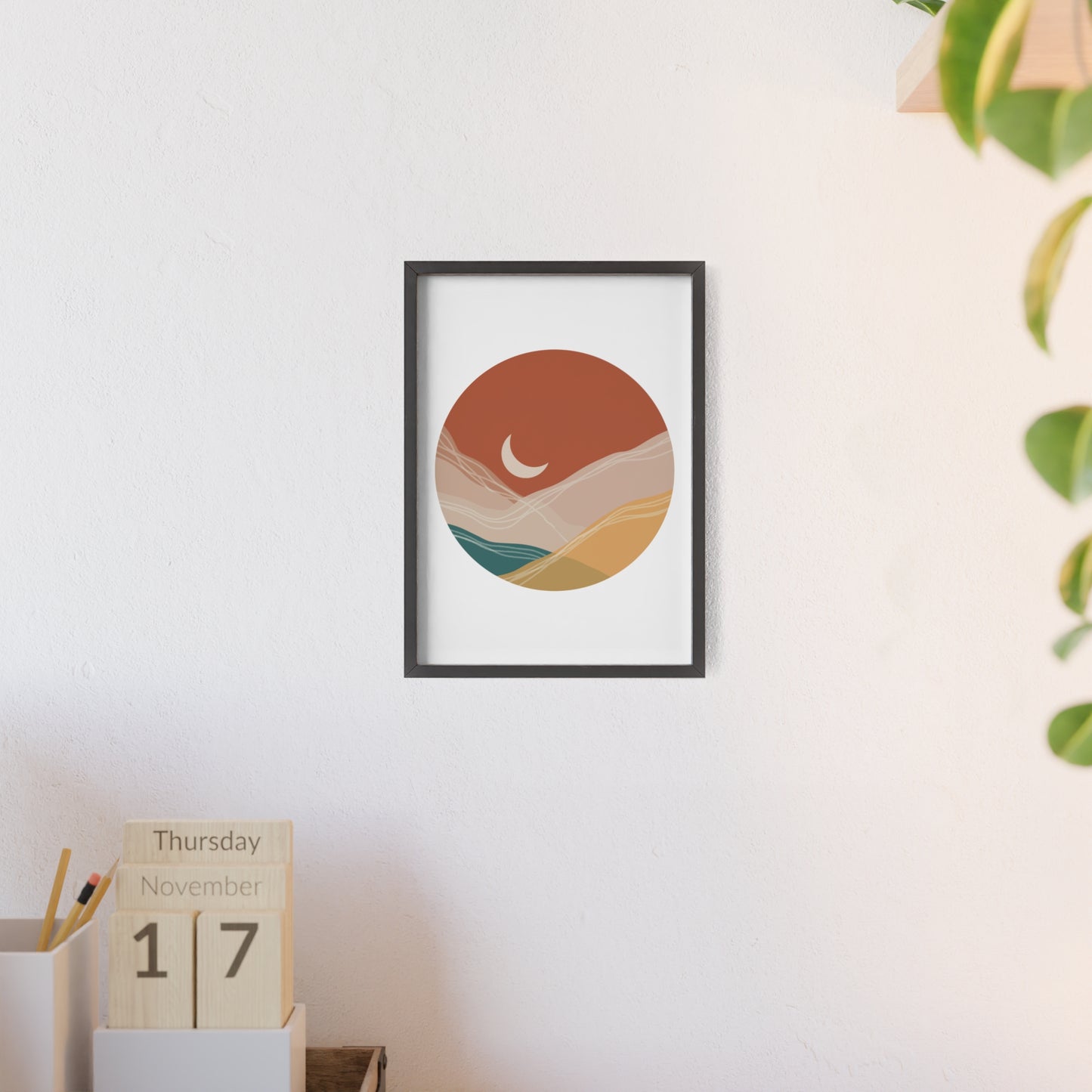 Poster with Wooden Frame