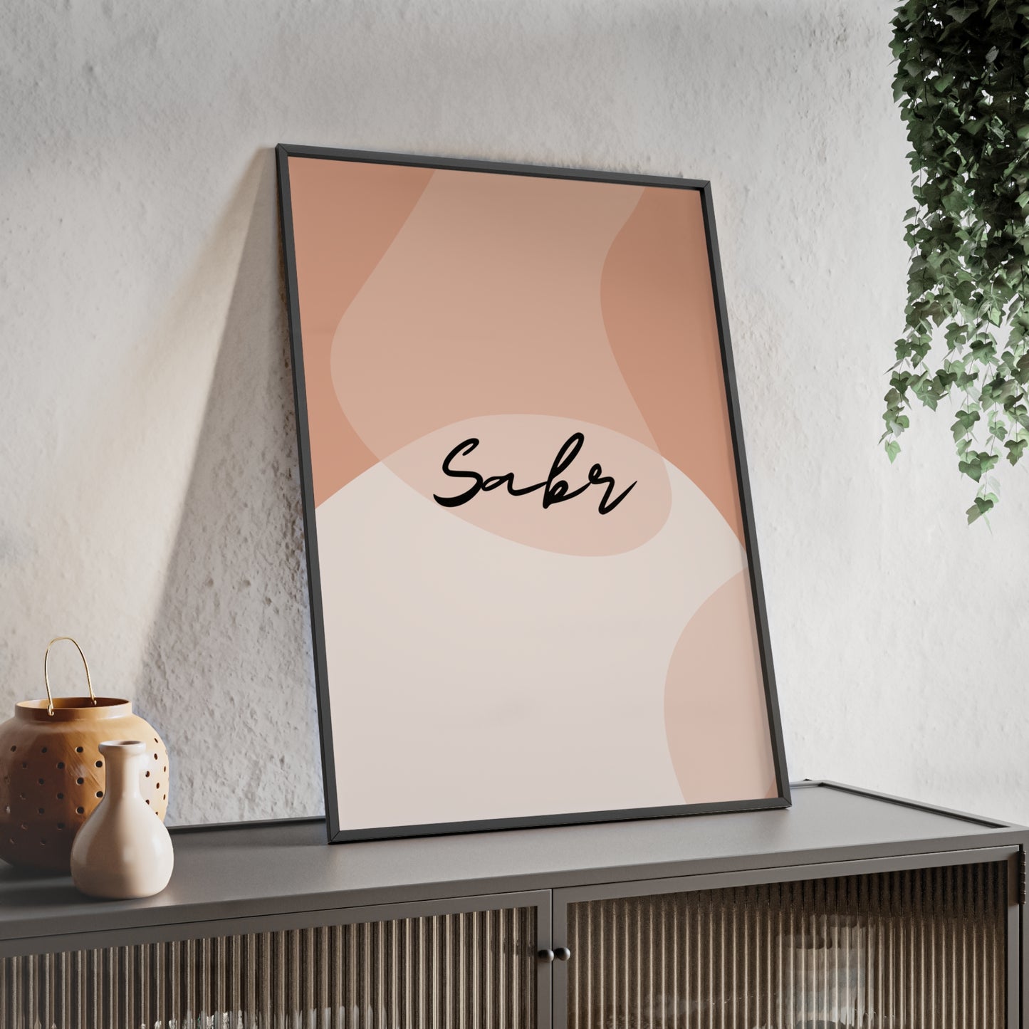 „Sabr“ Posters with Wooden Frame