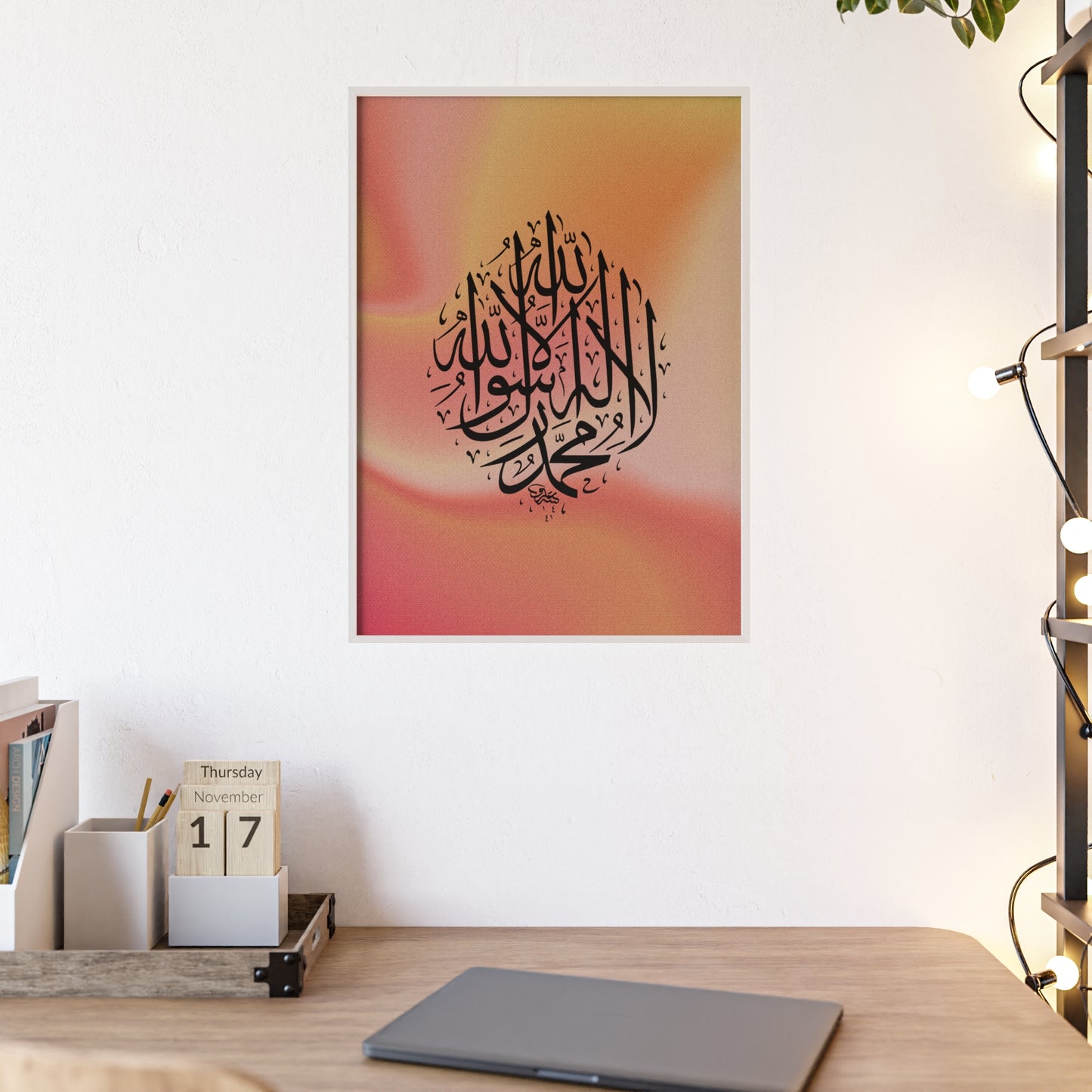 Poster with Wooden Frame