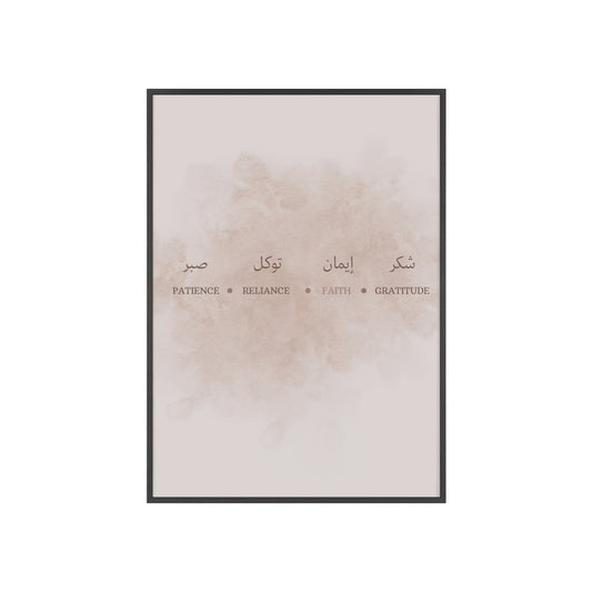Poster with Wooden Frame