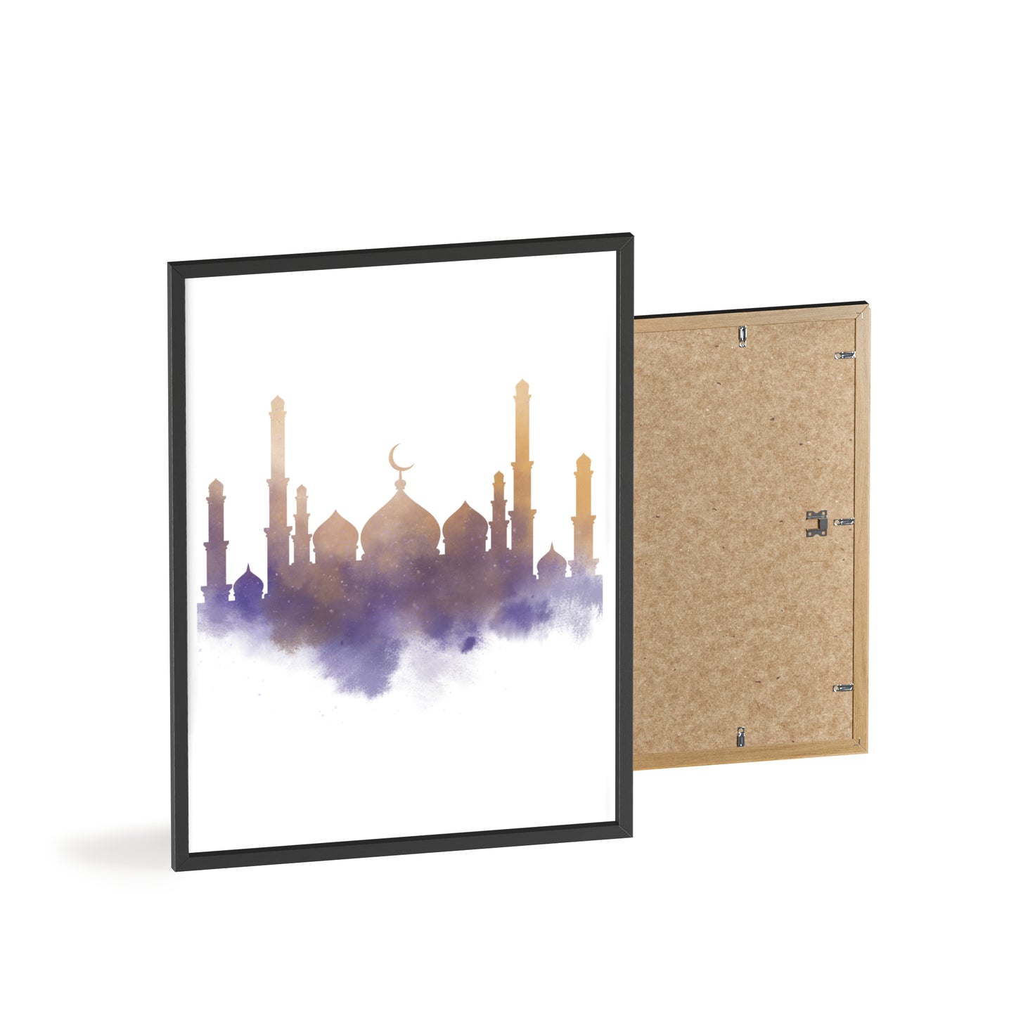 Mosque Poster with Wooden Frame