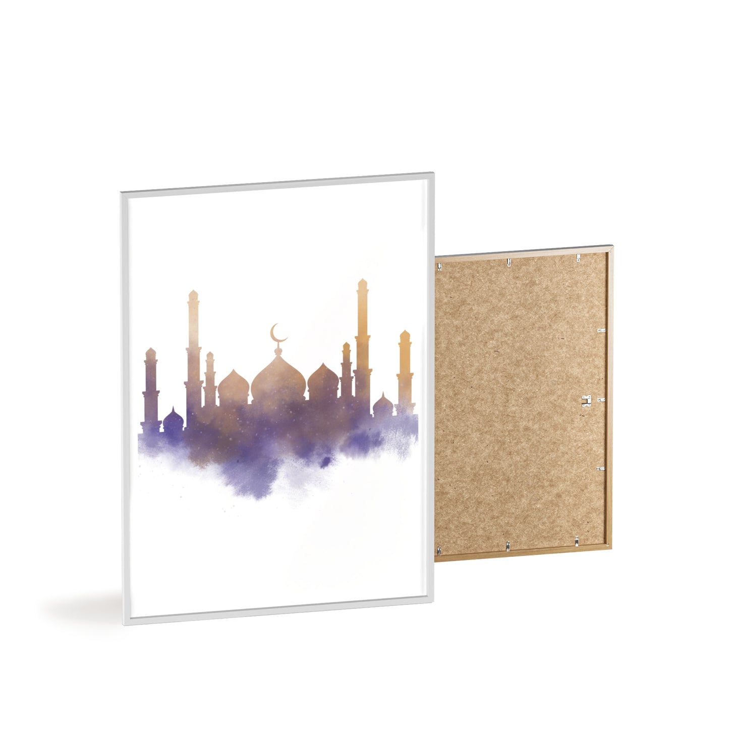 Mosque Poster with Wooden Frame