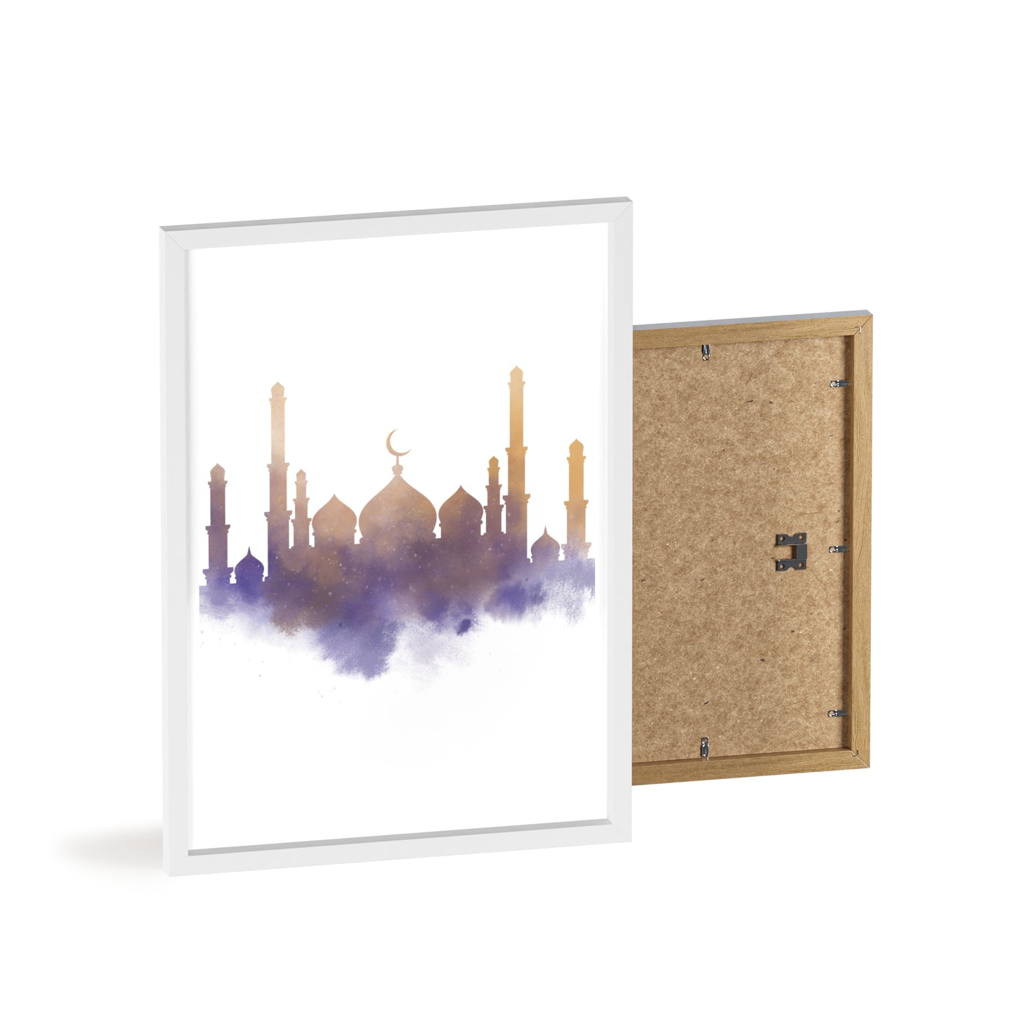 Mosque Poster with Wooden Frame