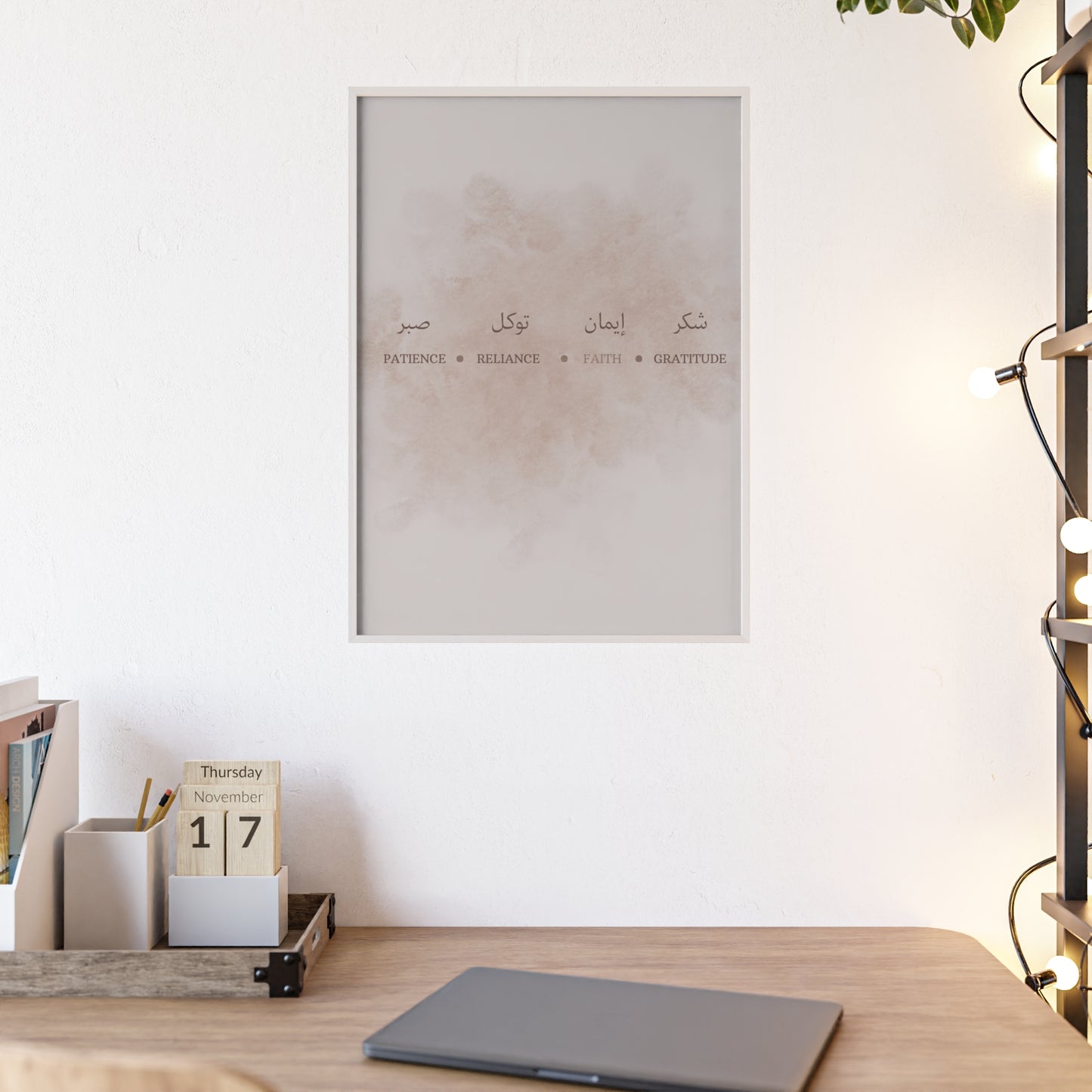 Poster with Wooden Frame