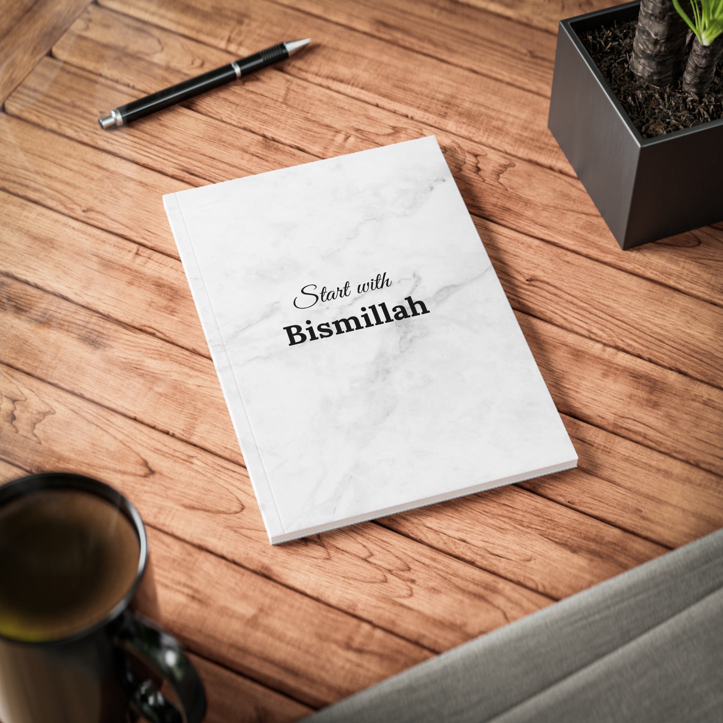 „Start with Bismillah“ Softcover Notebook