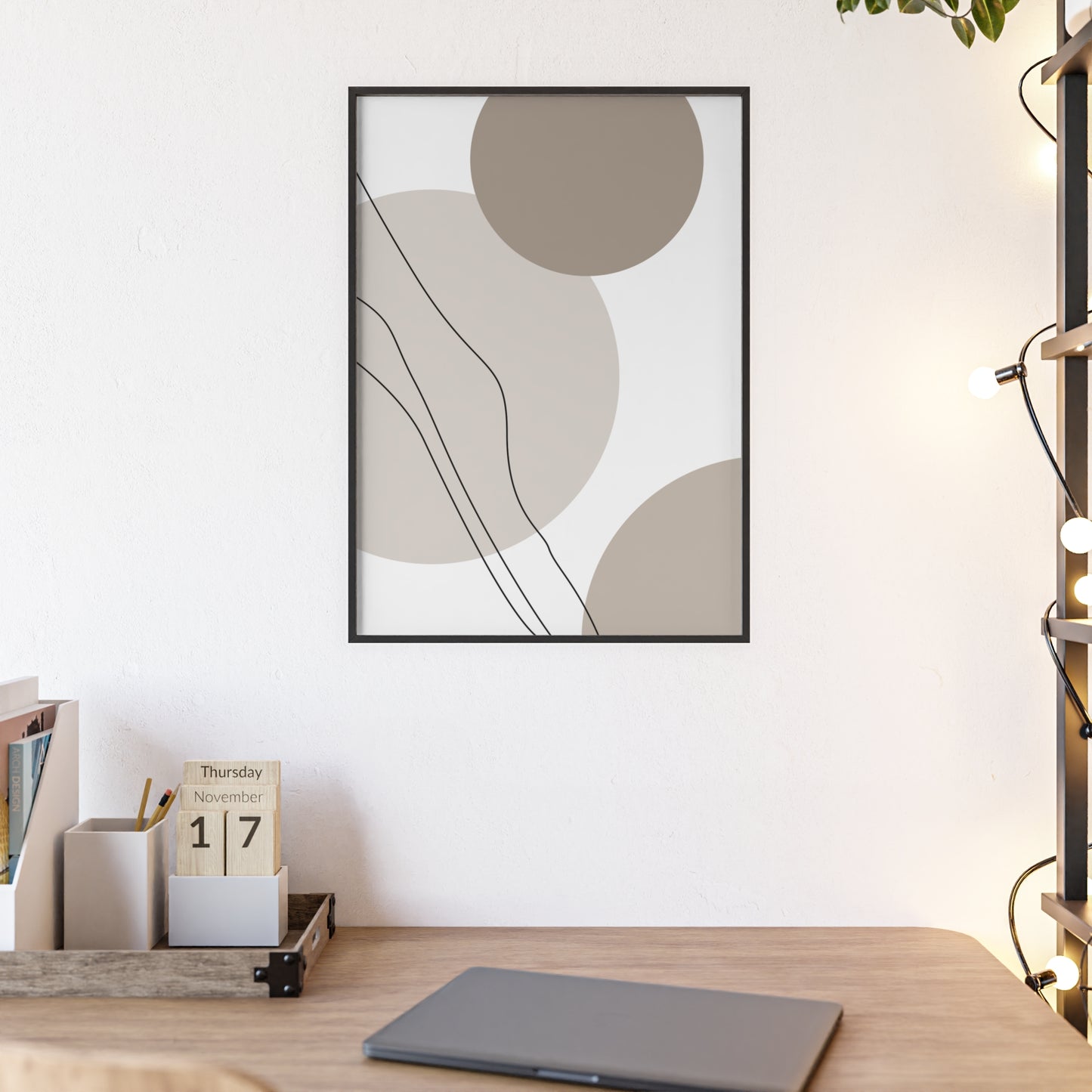 Poster with Wooden Frame