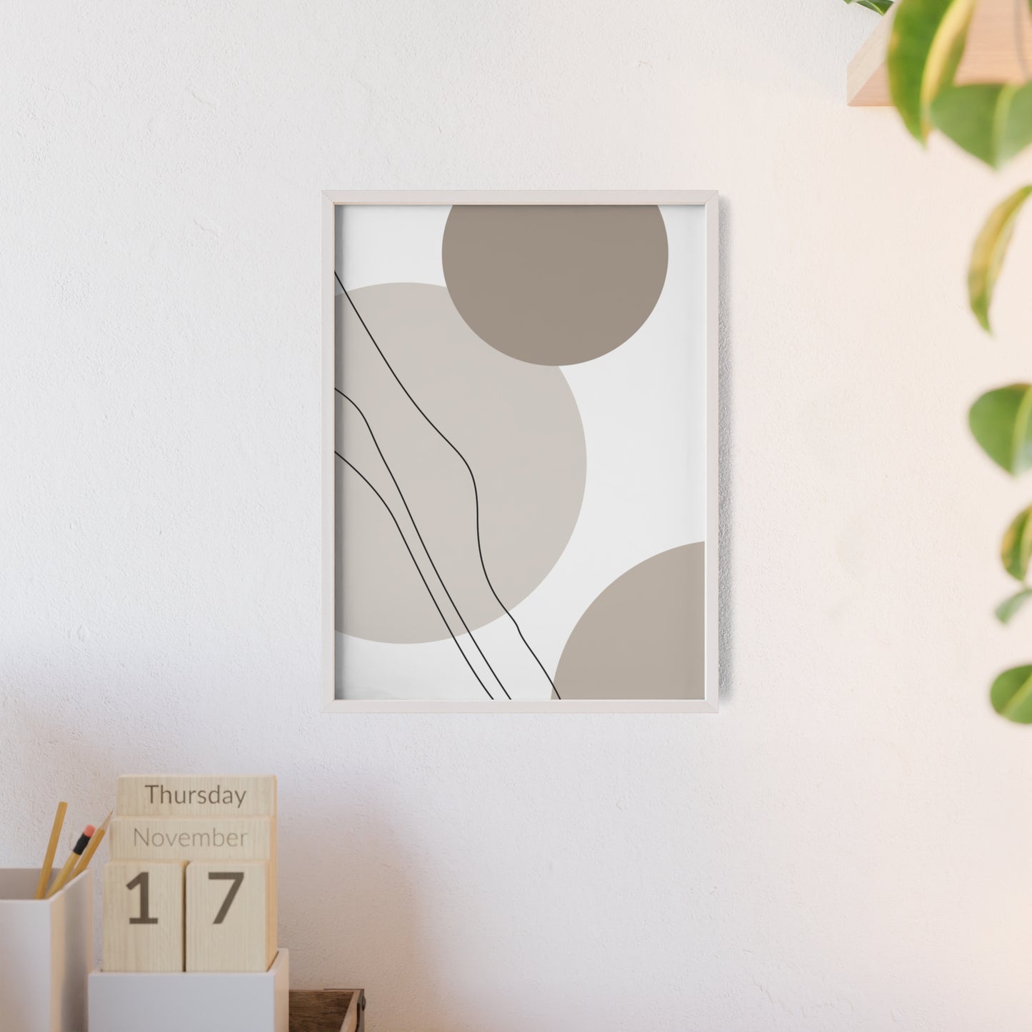 Poster with Wooden Frame