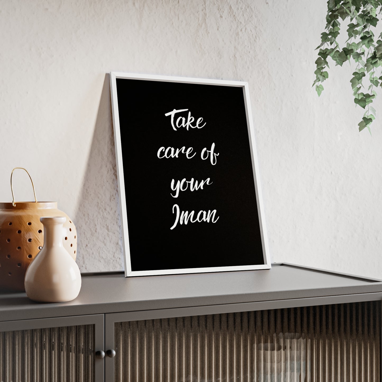"Take care of your Iman" Poster