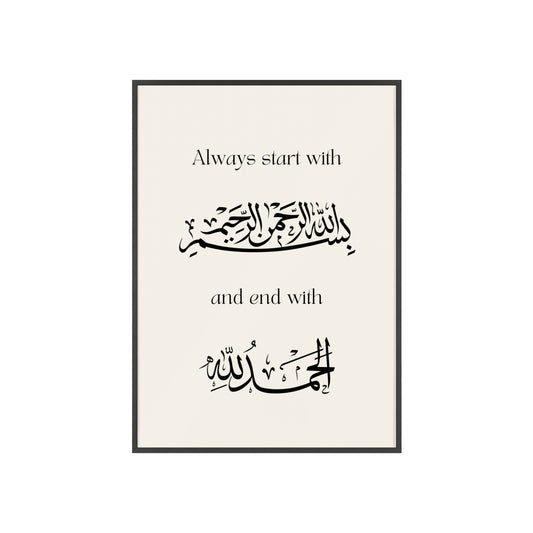 Poster with Wooden Frame