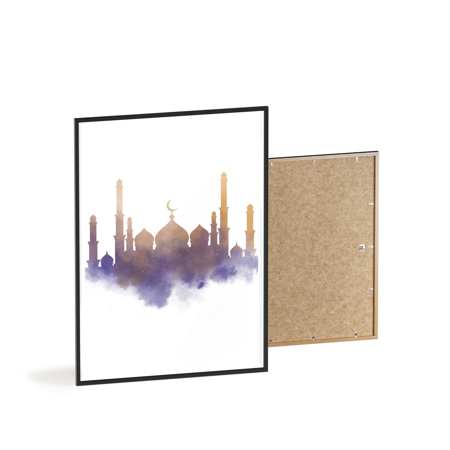 Mosque Poster with Wooden Frame