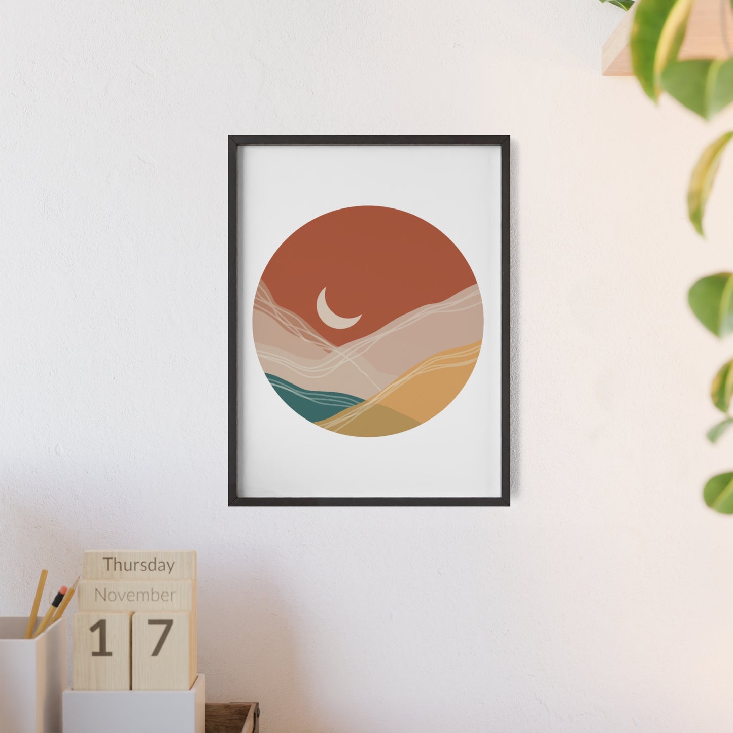 Poster with Wooden Frame