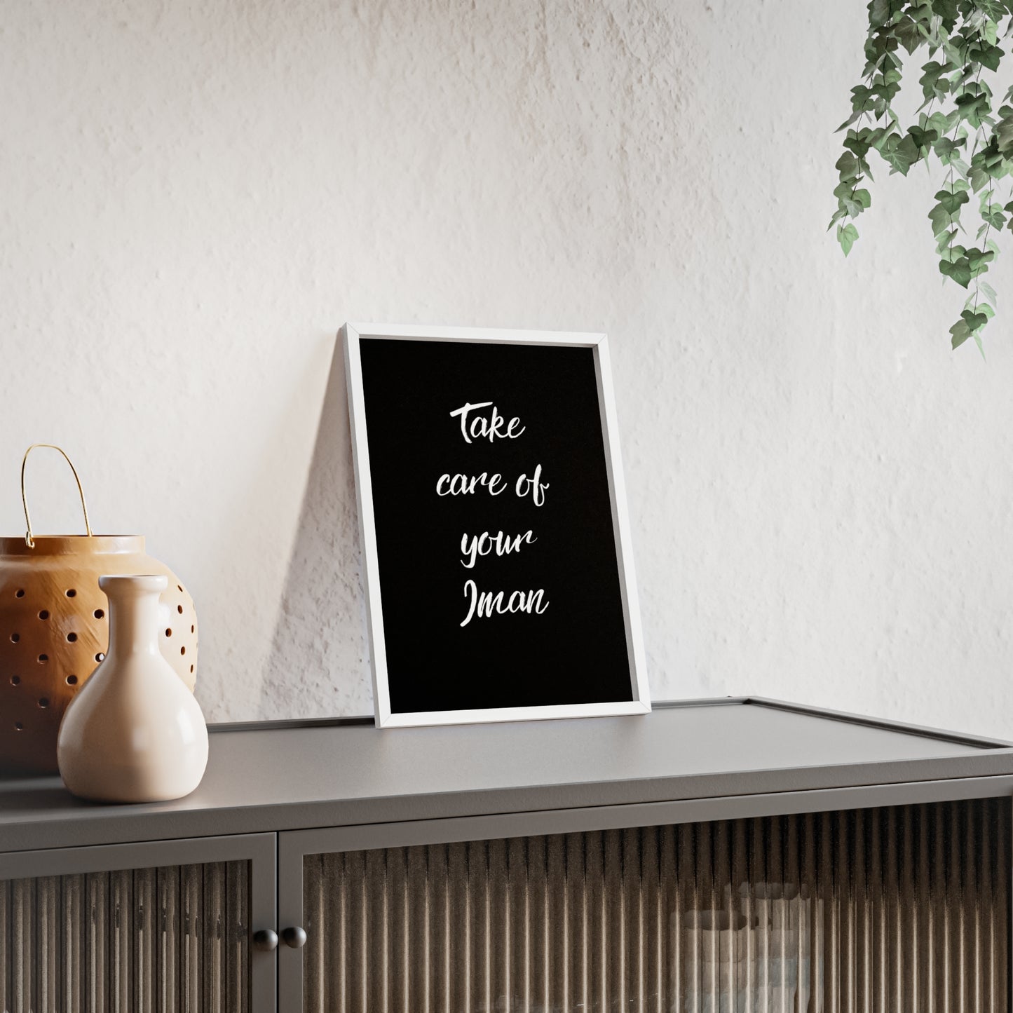 "Take care of your Iman" Poster