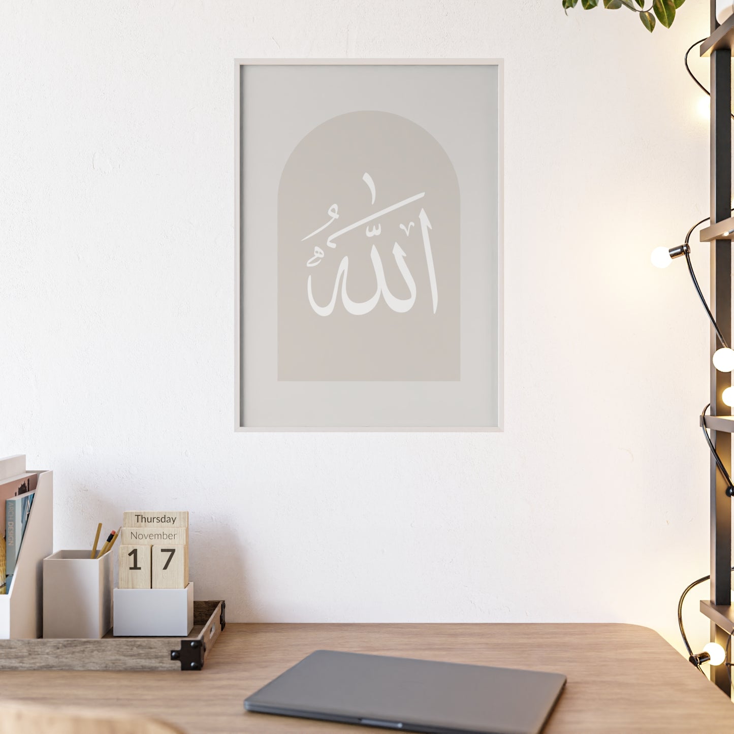 Poster with Wooden Frame