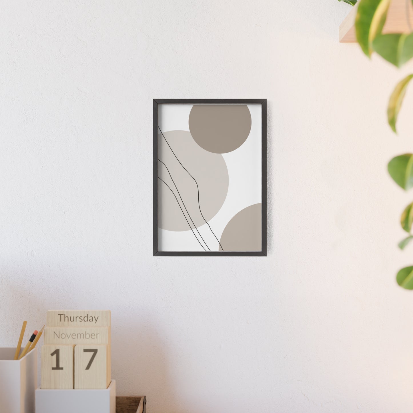 Poster with Wooden Frame