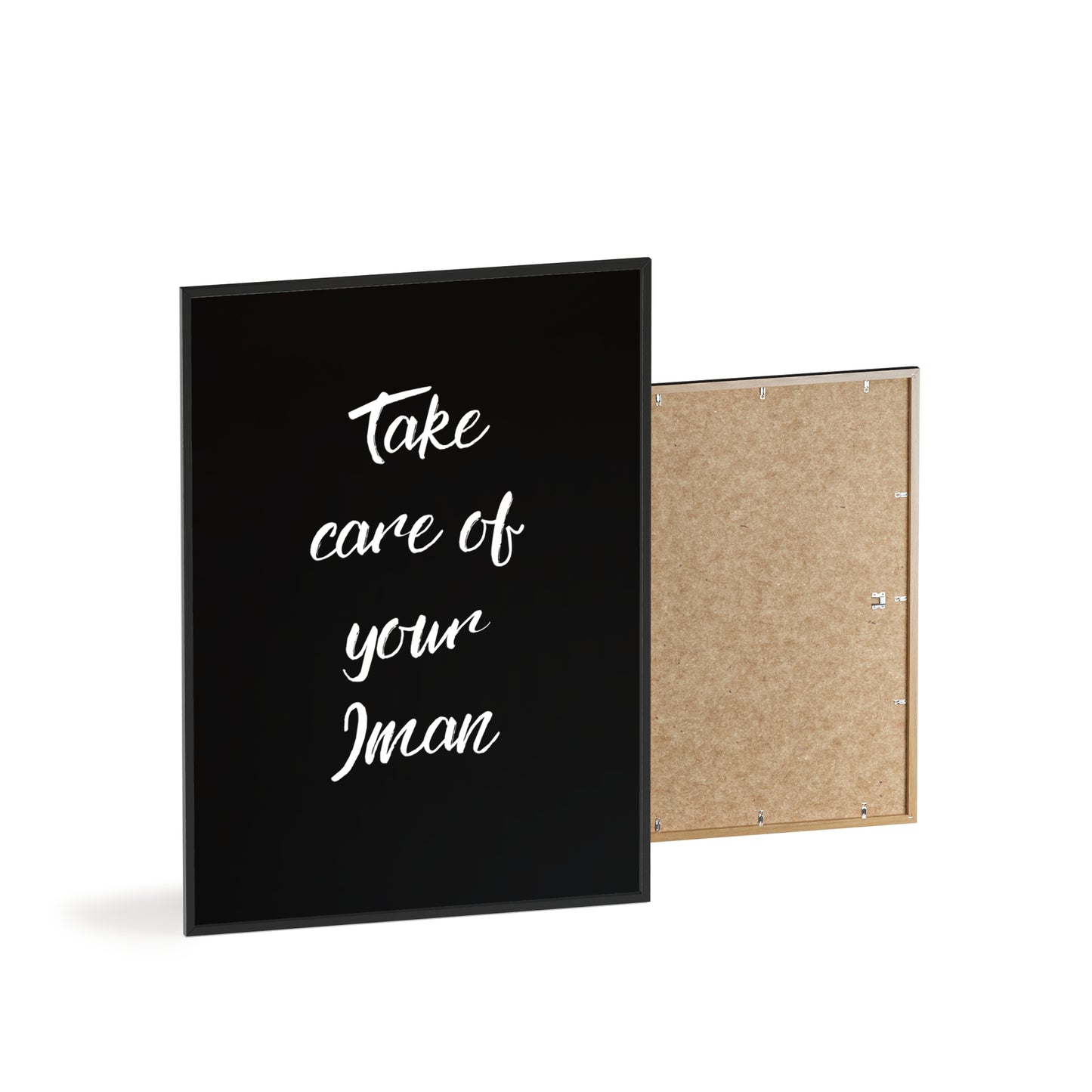 "Take care of your Iman" Poster