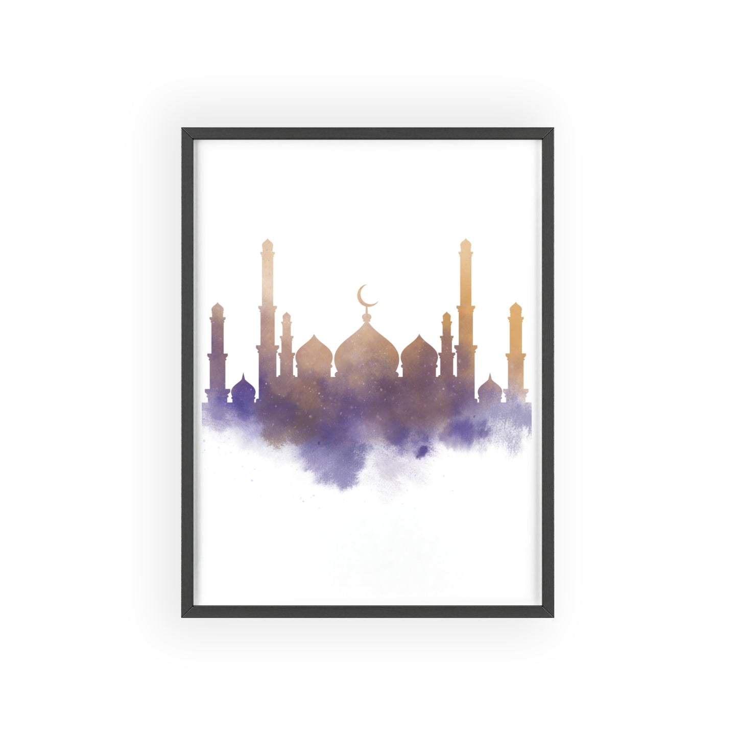 Mosque Poster with Wooden Frame