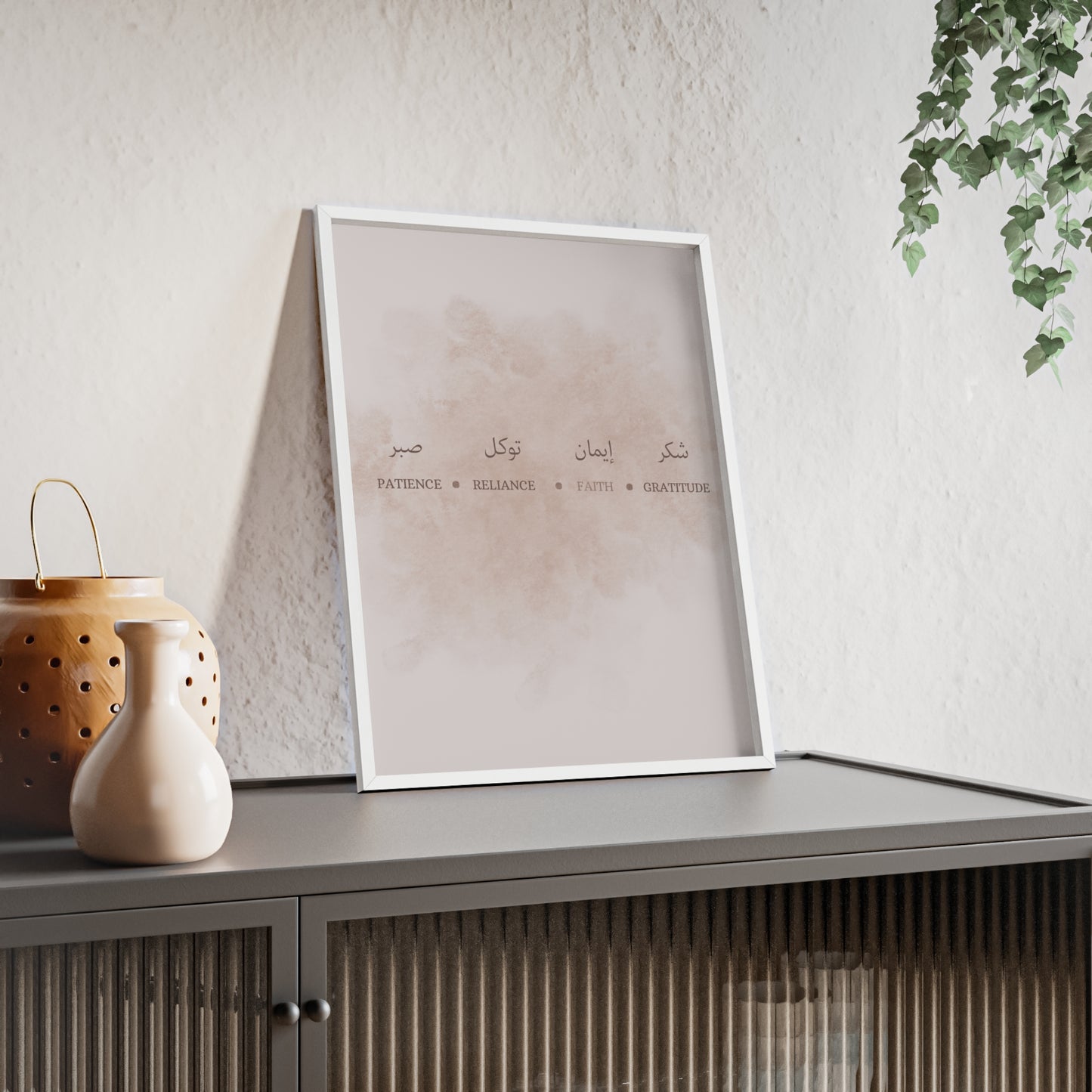 Poster with Wooden Frame