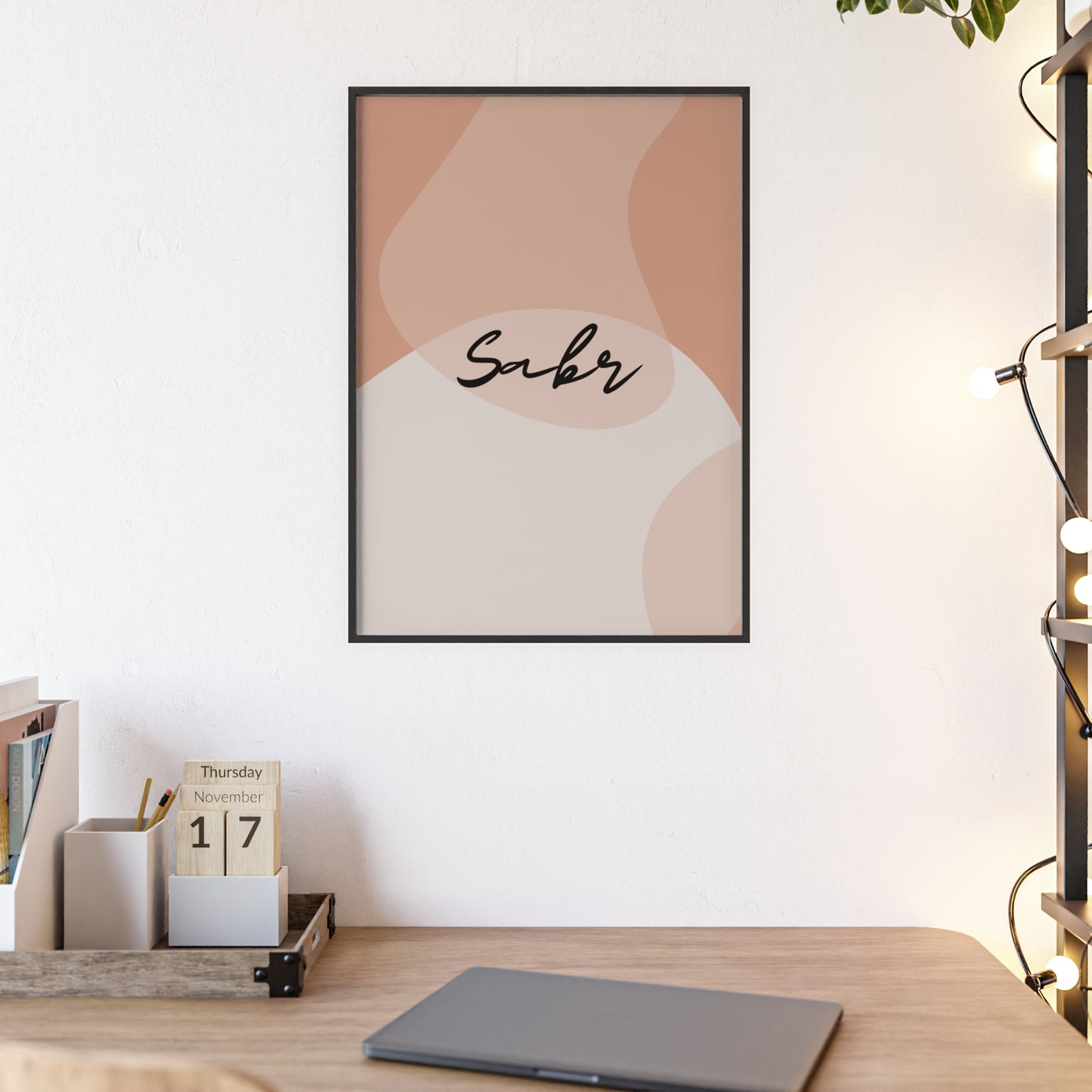 „Sabr“ Posters with Wooden Frame