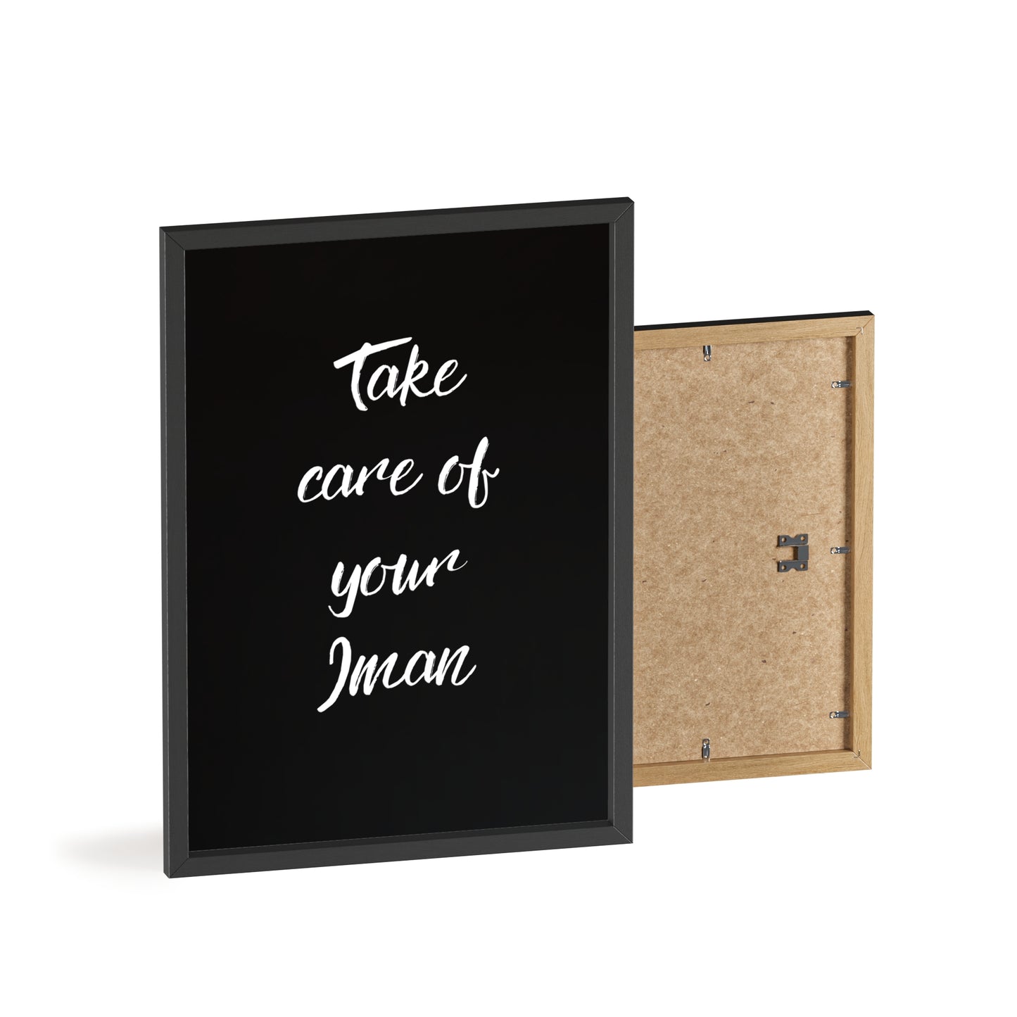 "Take care of your Iman" Poster