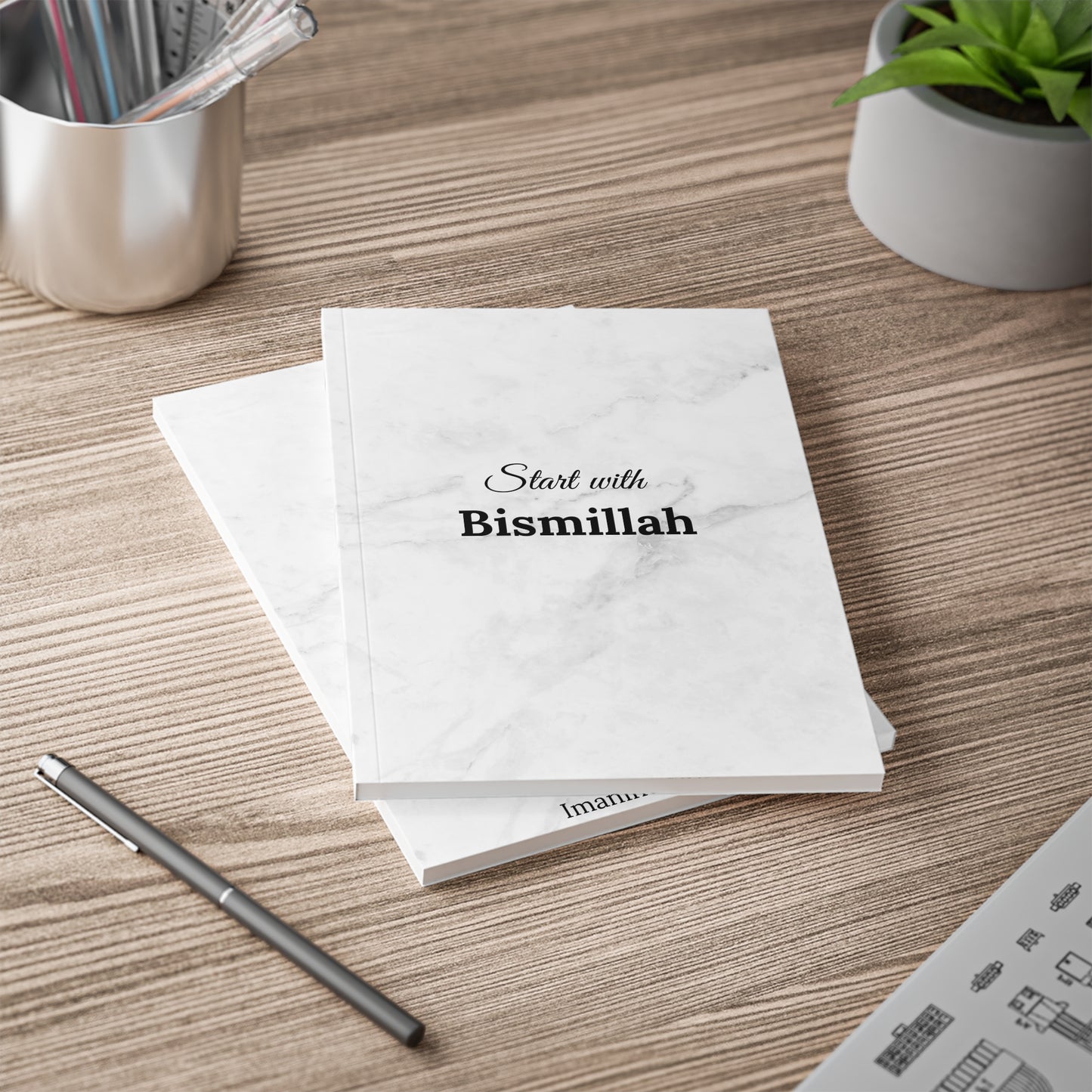 „Start with Bismillah“ Softcover Notebook